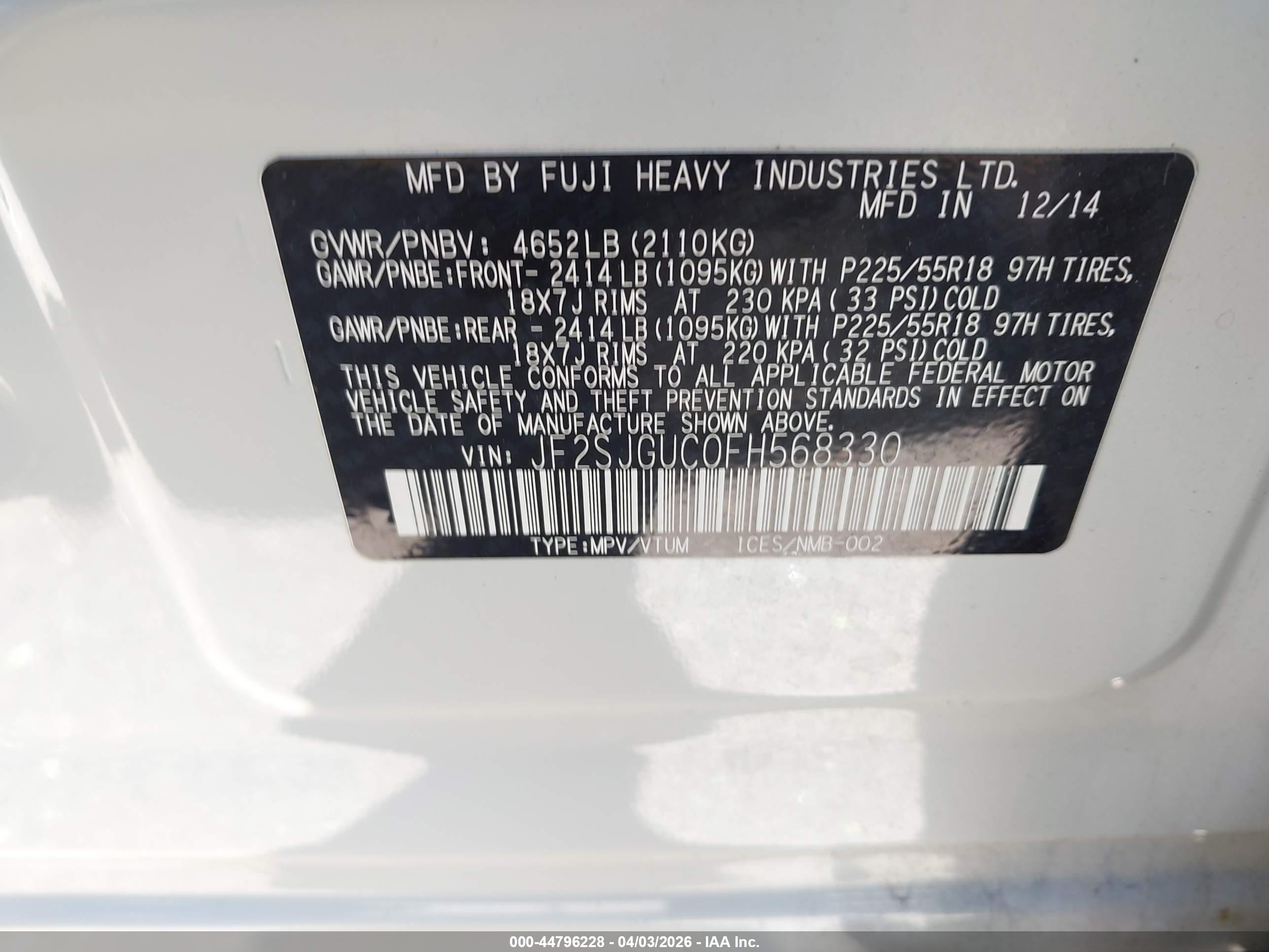 SUBARU FORESTER image 9