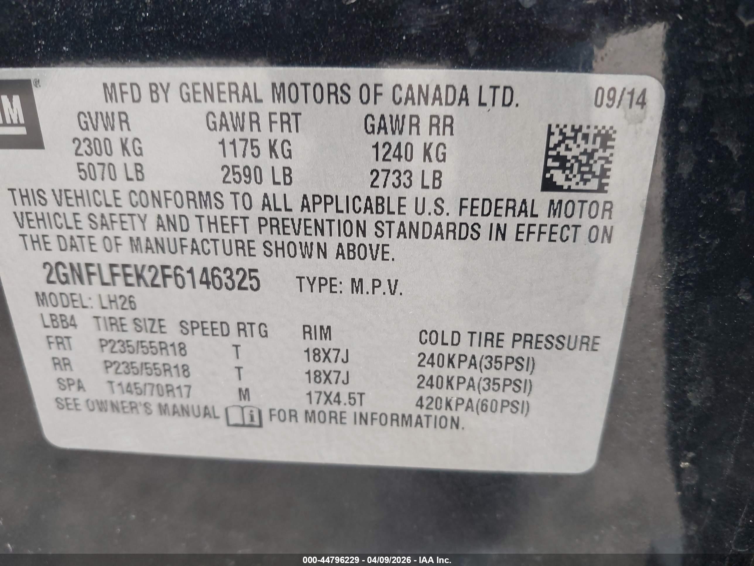 CHEVROLET EQUINOX image 9