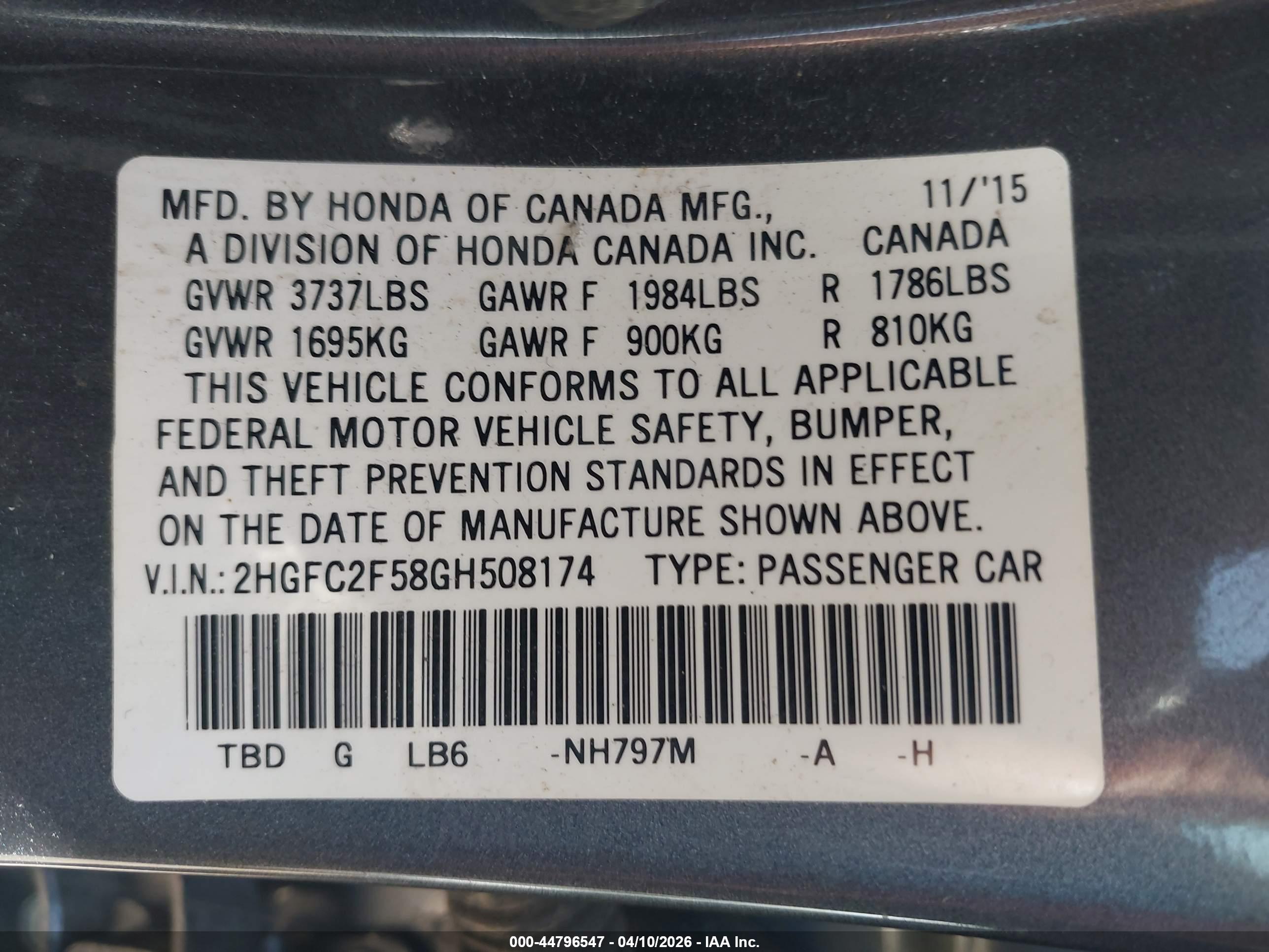 HONDA CIVIC image 9