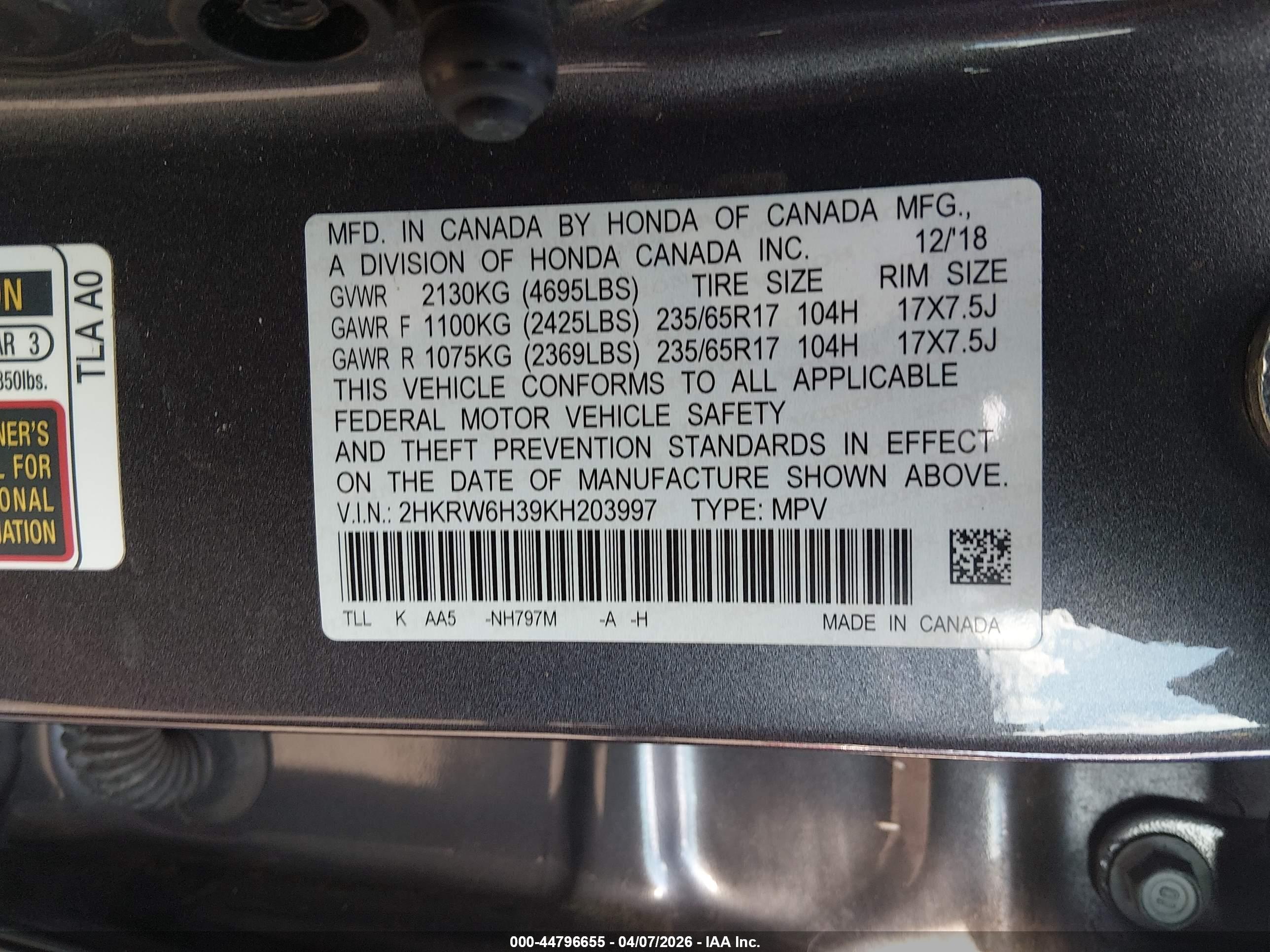 HONDA CR-V image 9