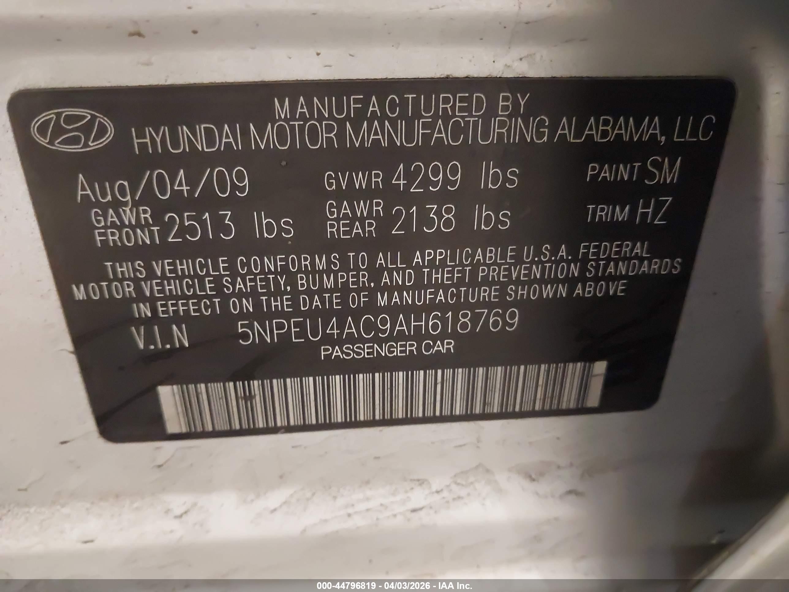 HYUNDAI SONATA image 9