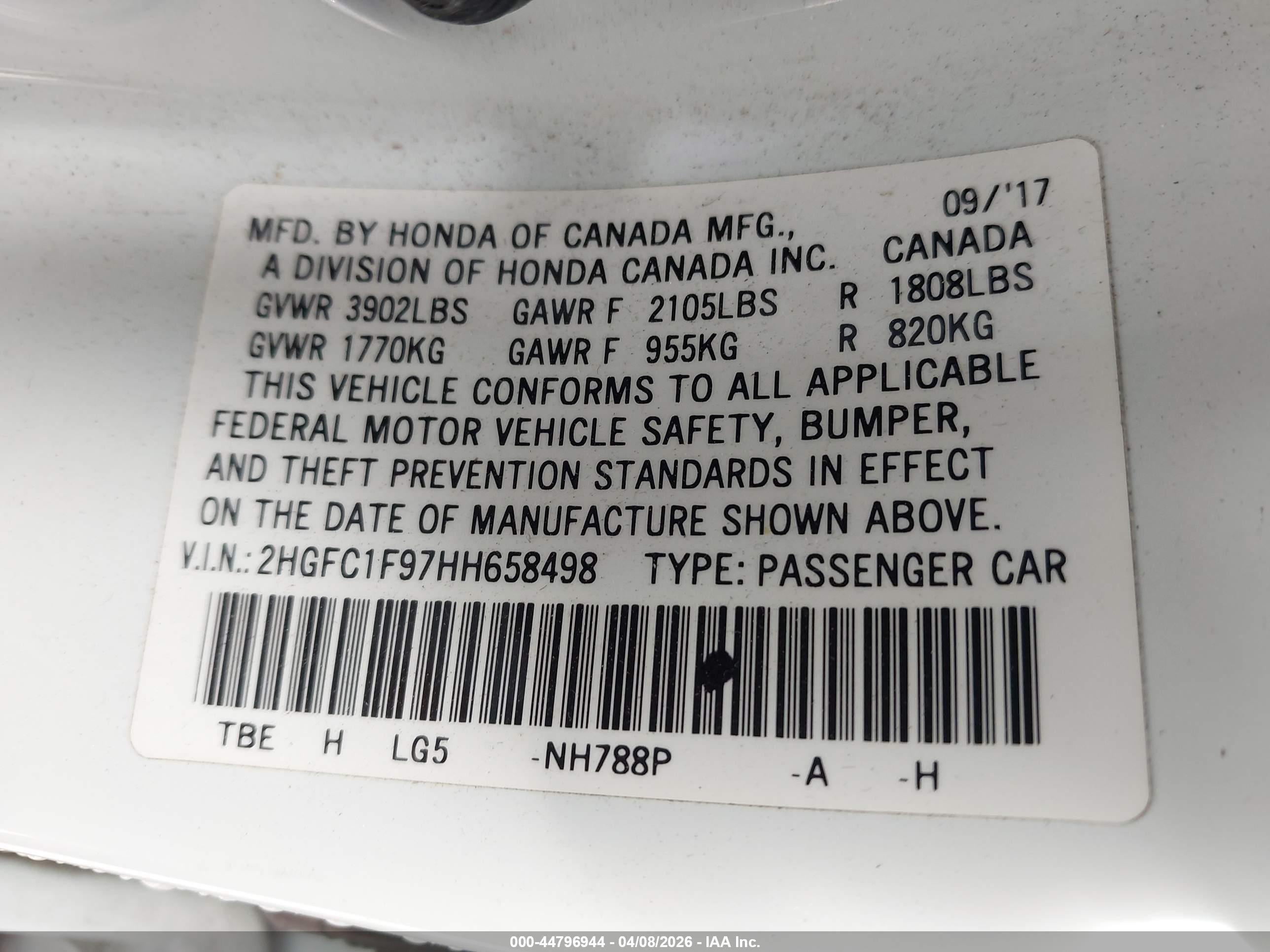 HONDA CIVIC image 9