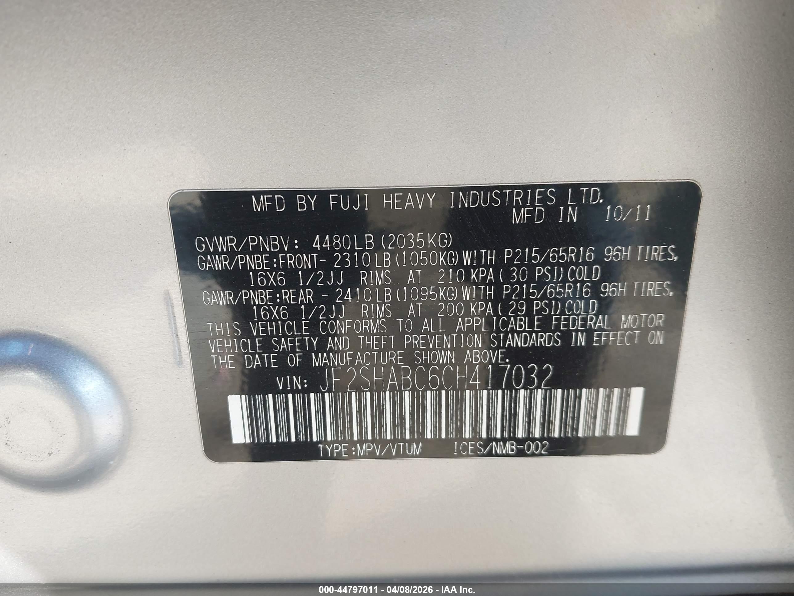SUBARU FORESTER image 9