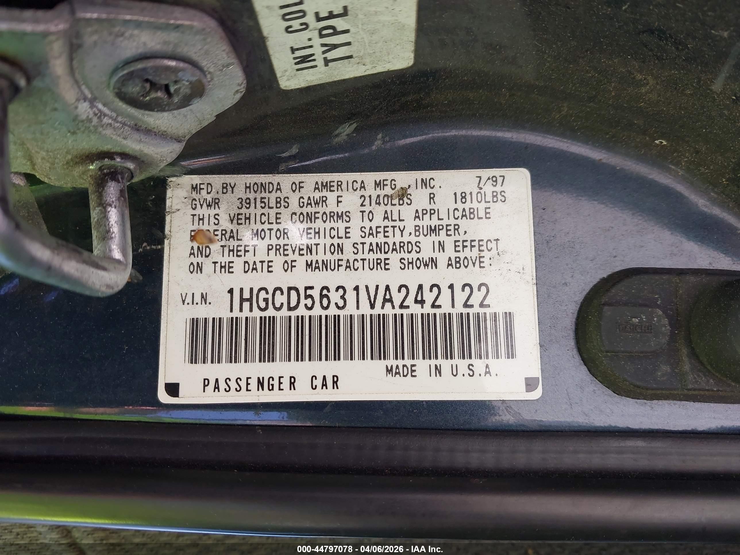 HONDA ACCORD image 9