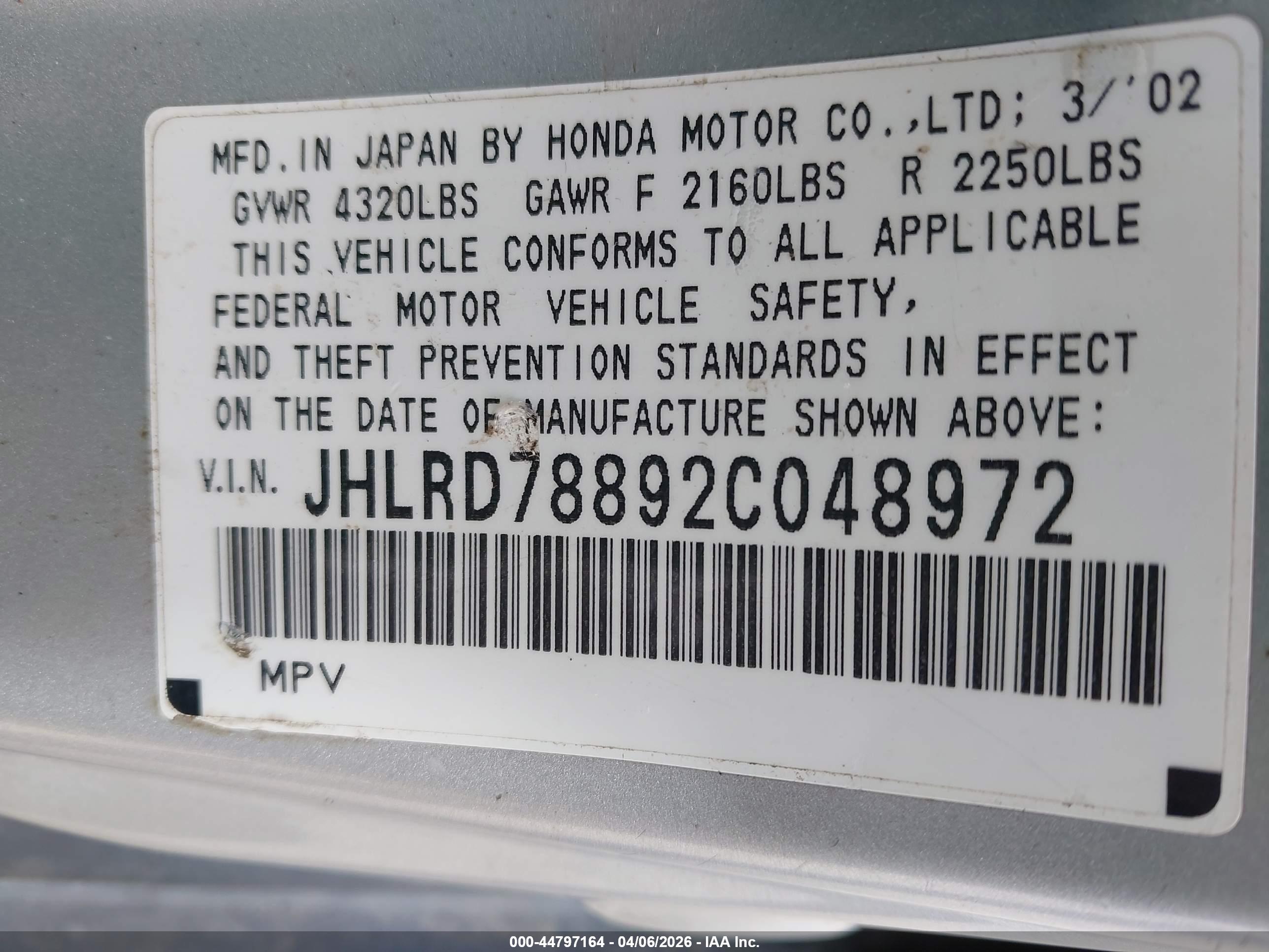 HONDA CR-V image 9