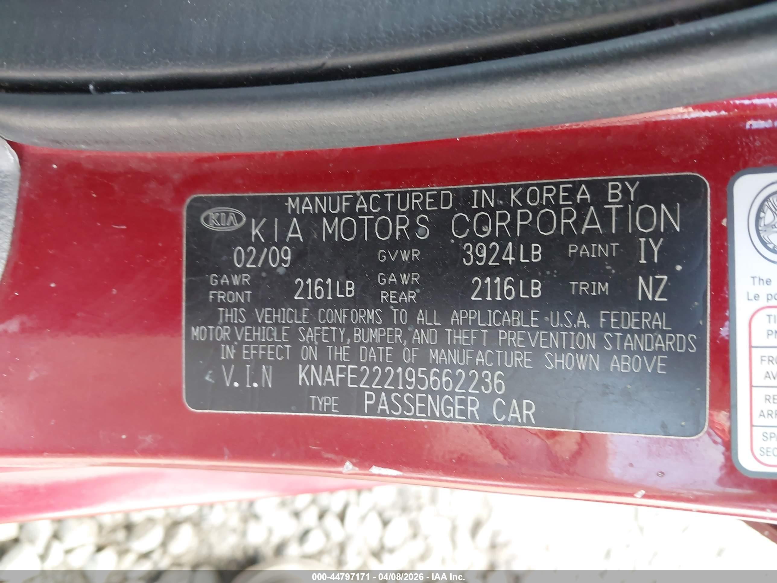 KIA SPECTRA image 9