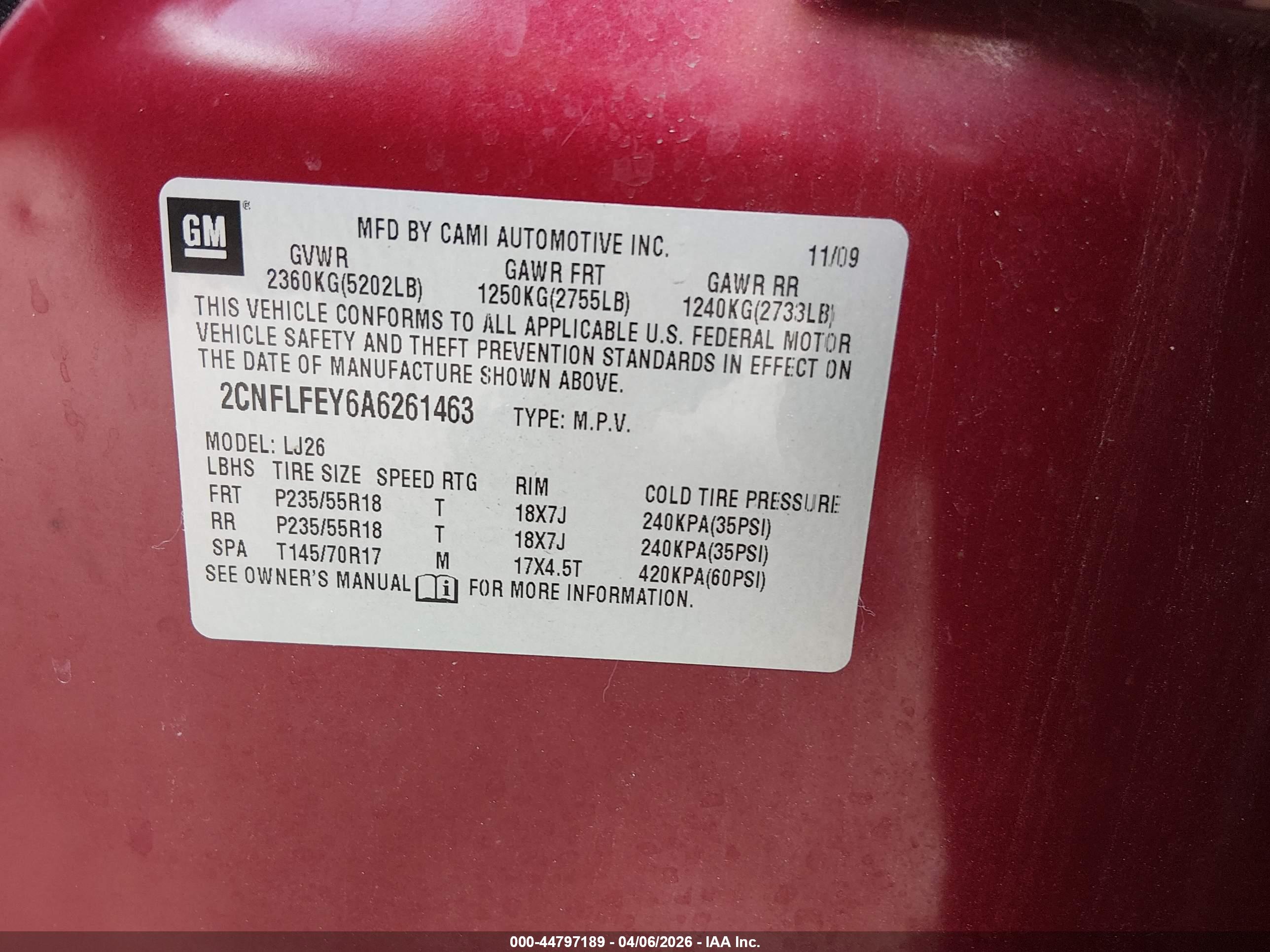 CHEVROLET EQUINOX image 9