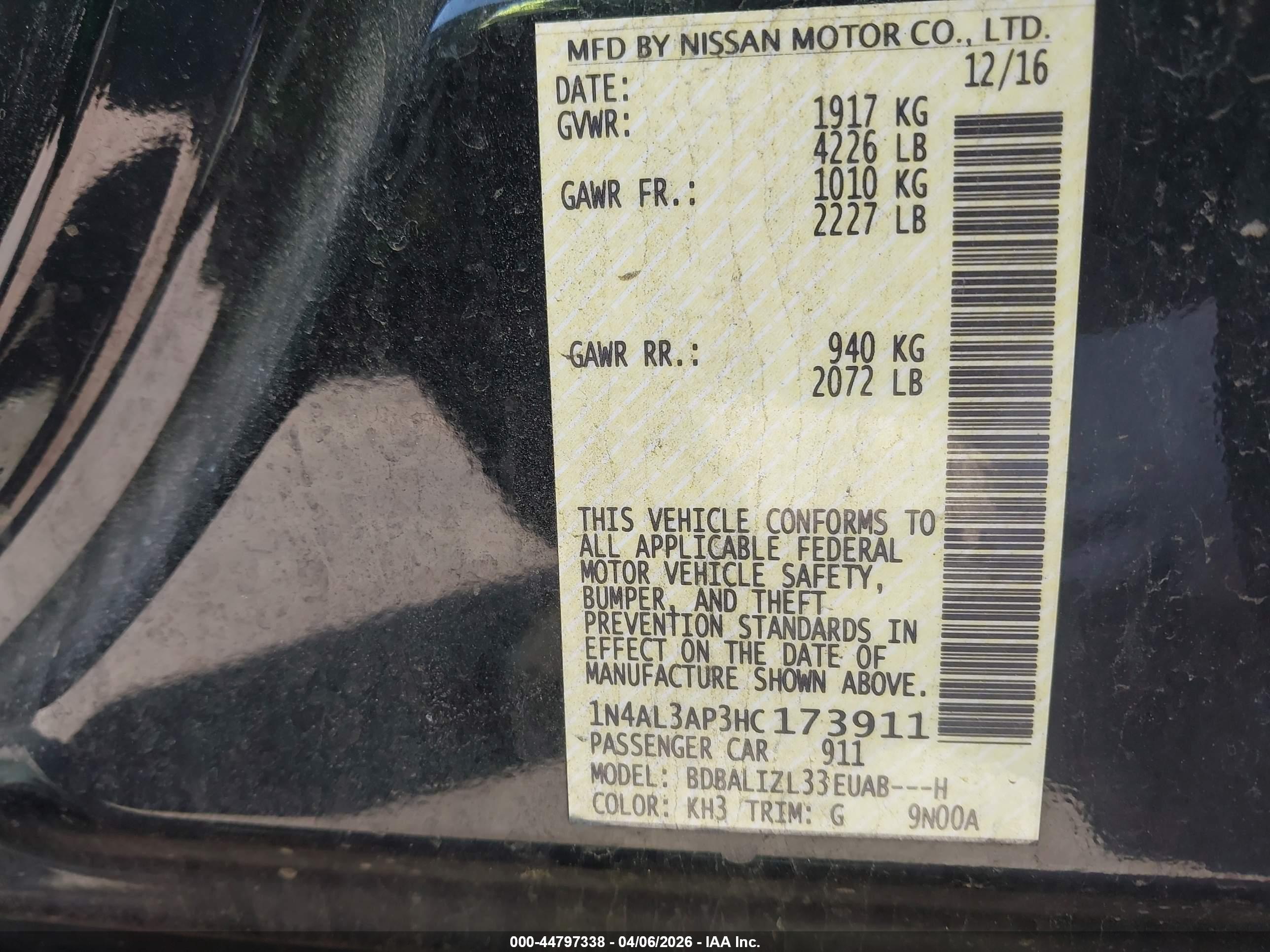 NISSAN ALTIMA image 9