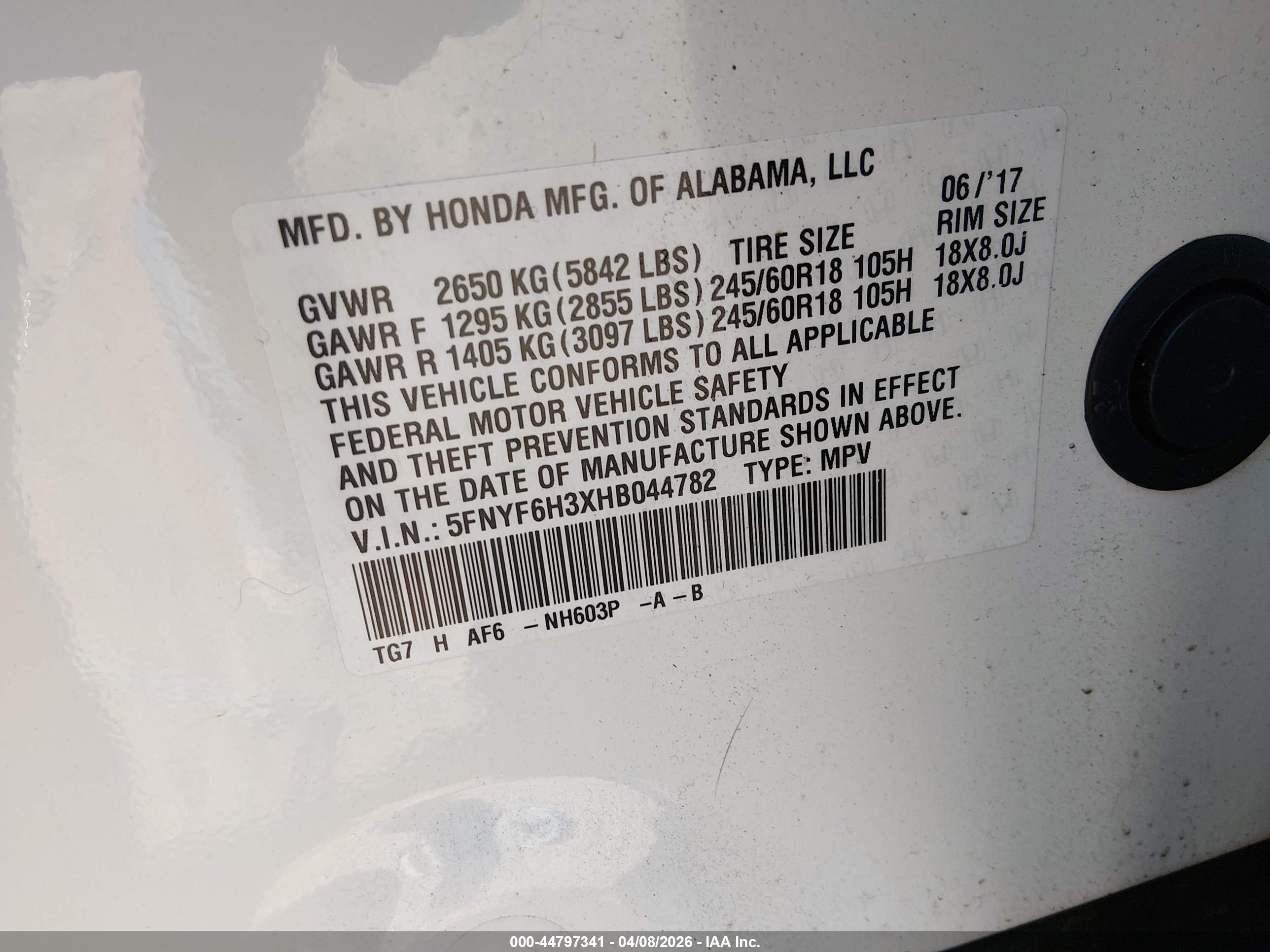 HONDA PILOT image 9