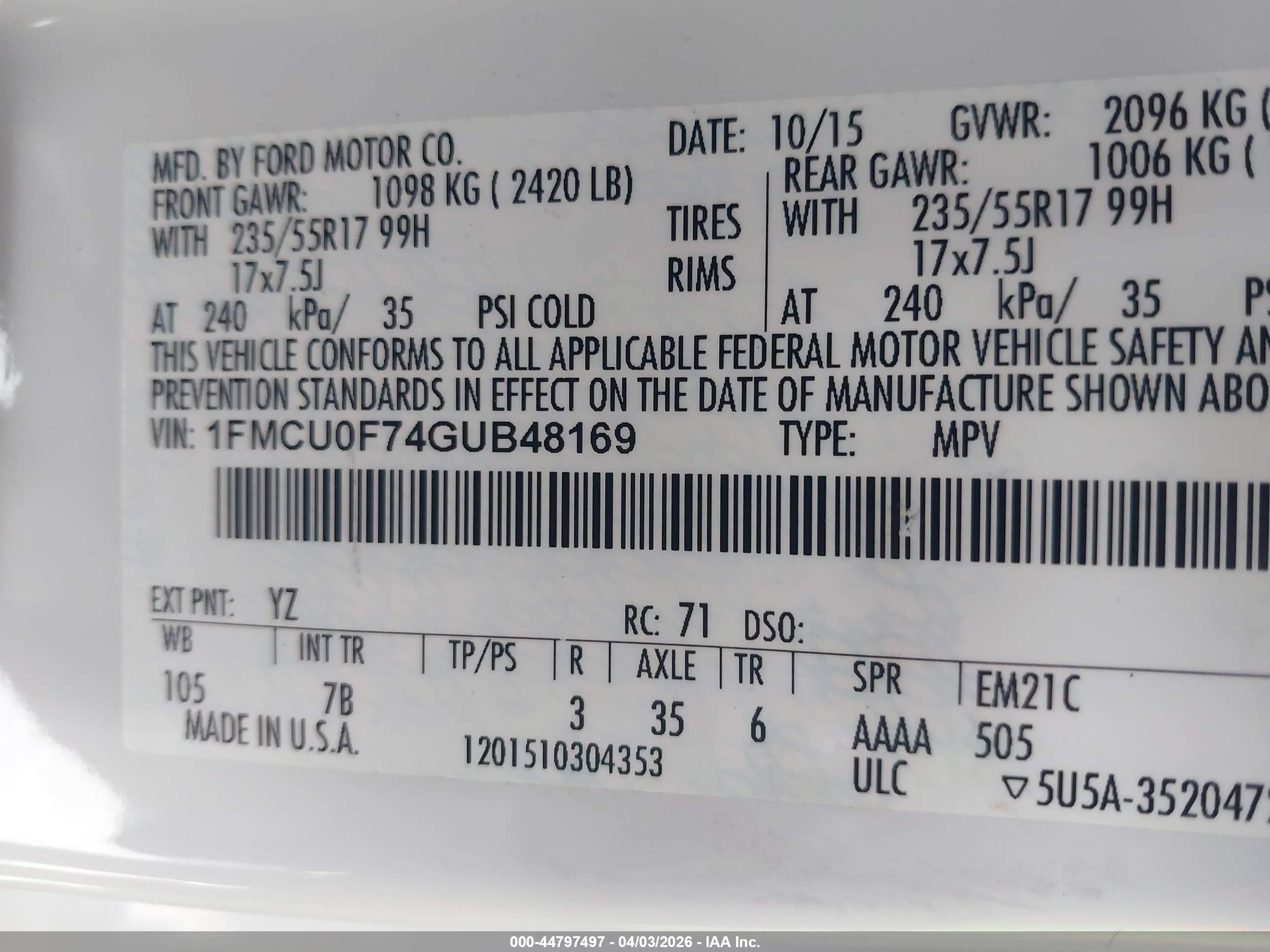 FORD ESCAPE image 9