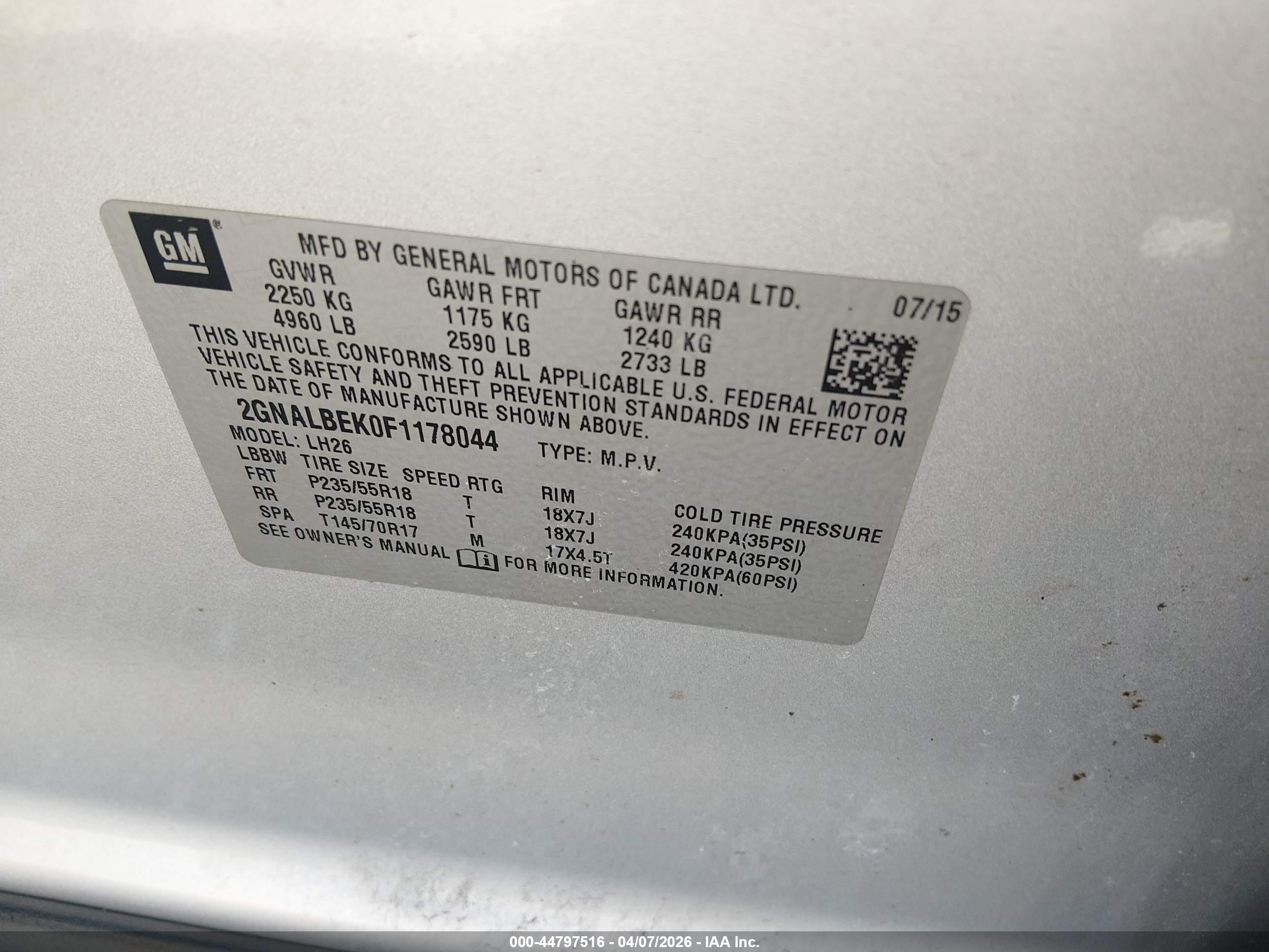 CHEVROLET EQUINOX image 9