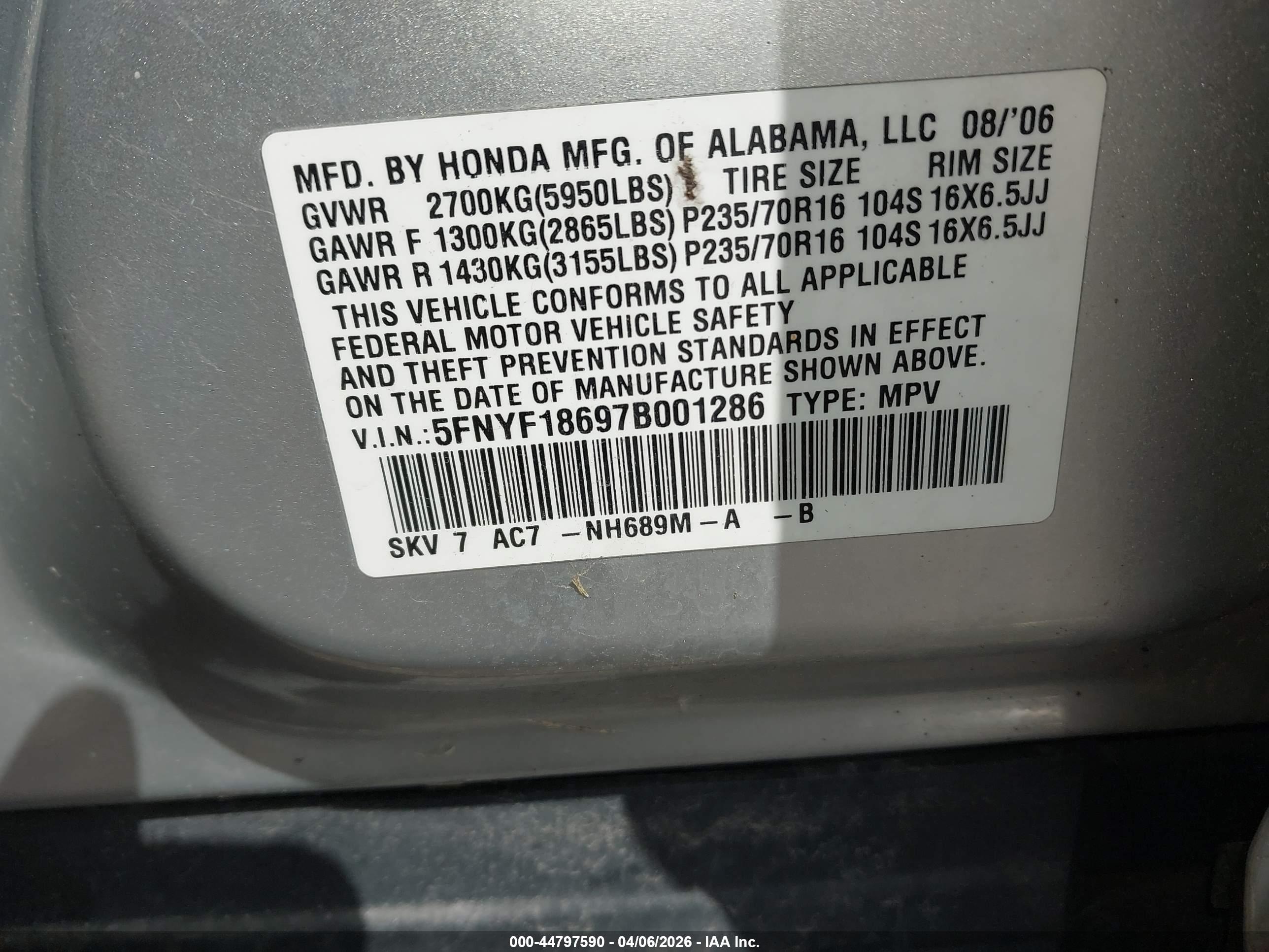 HONDA PILOT image 9