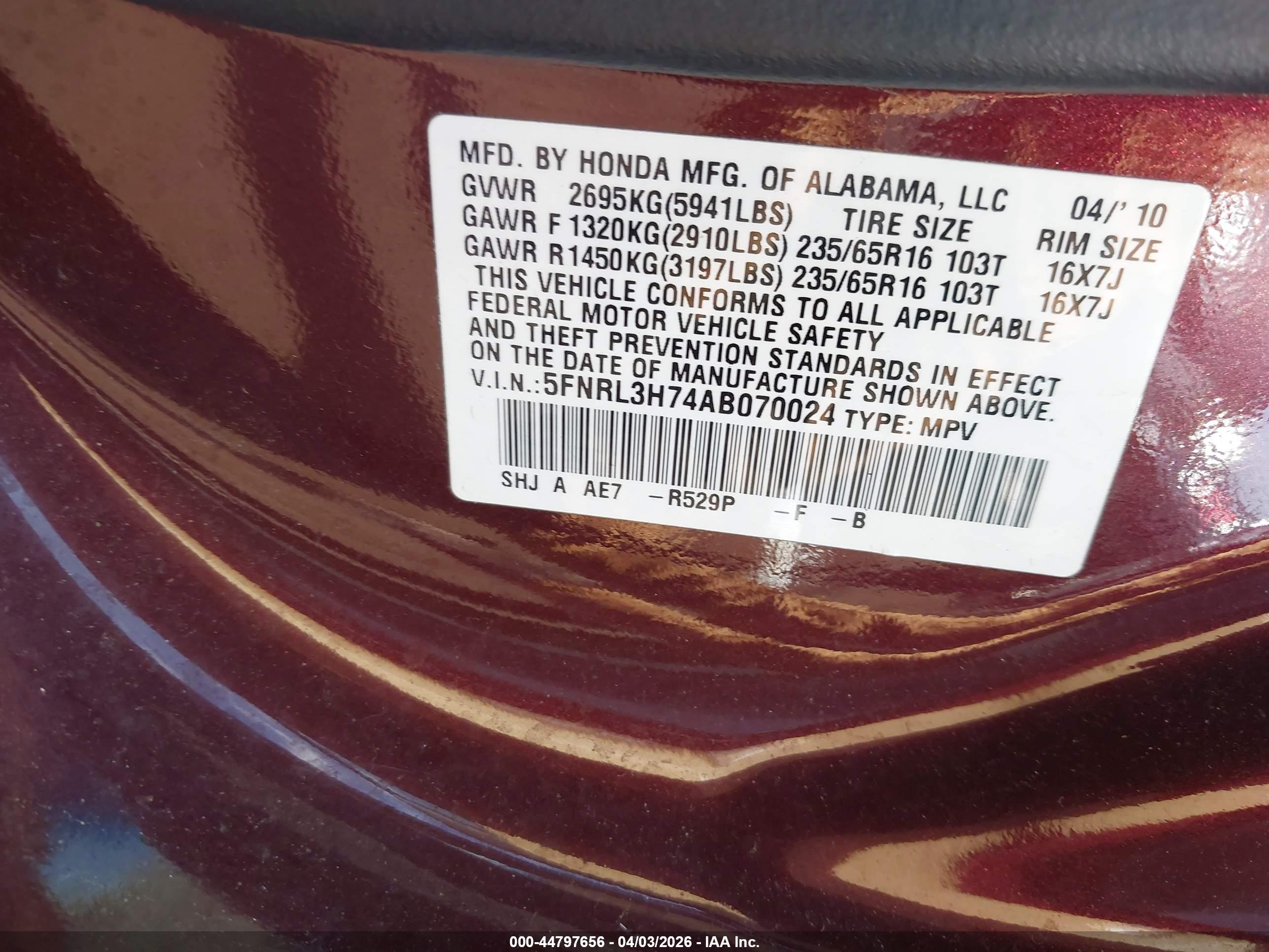 HONDA ODYSSEY image 9