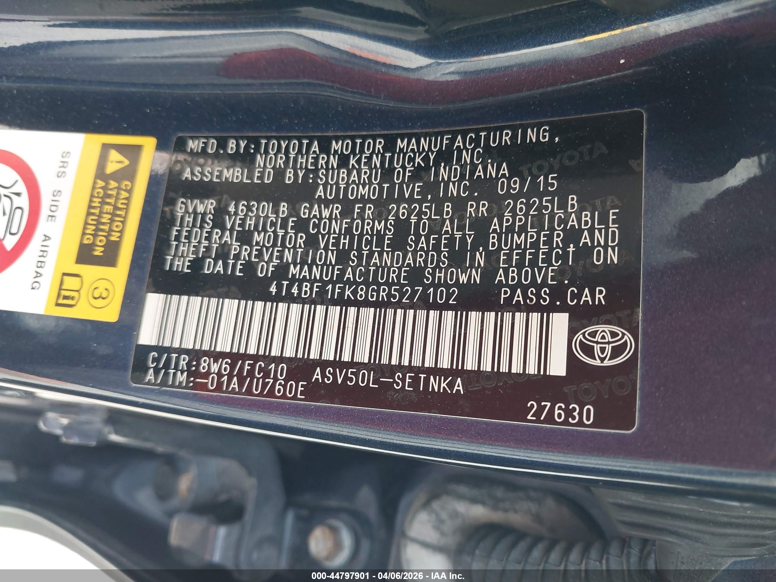 TOYOTA CAMRY image 9