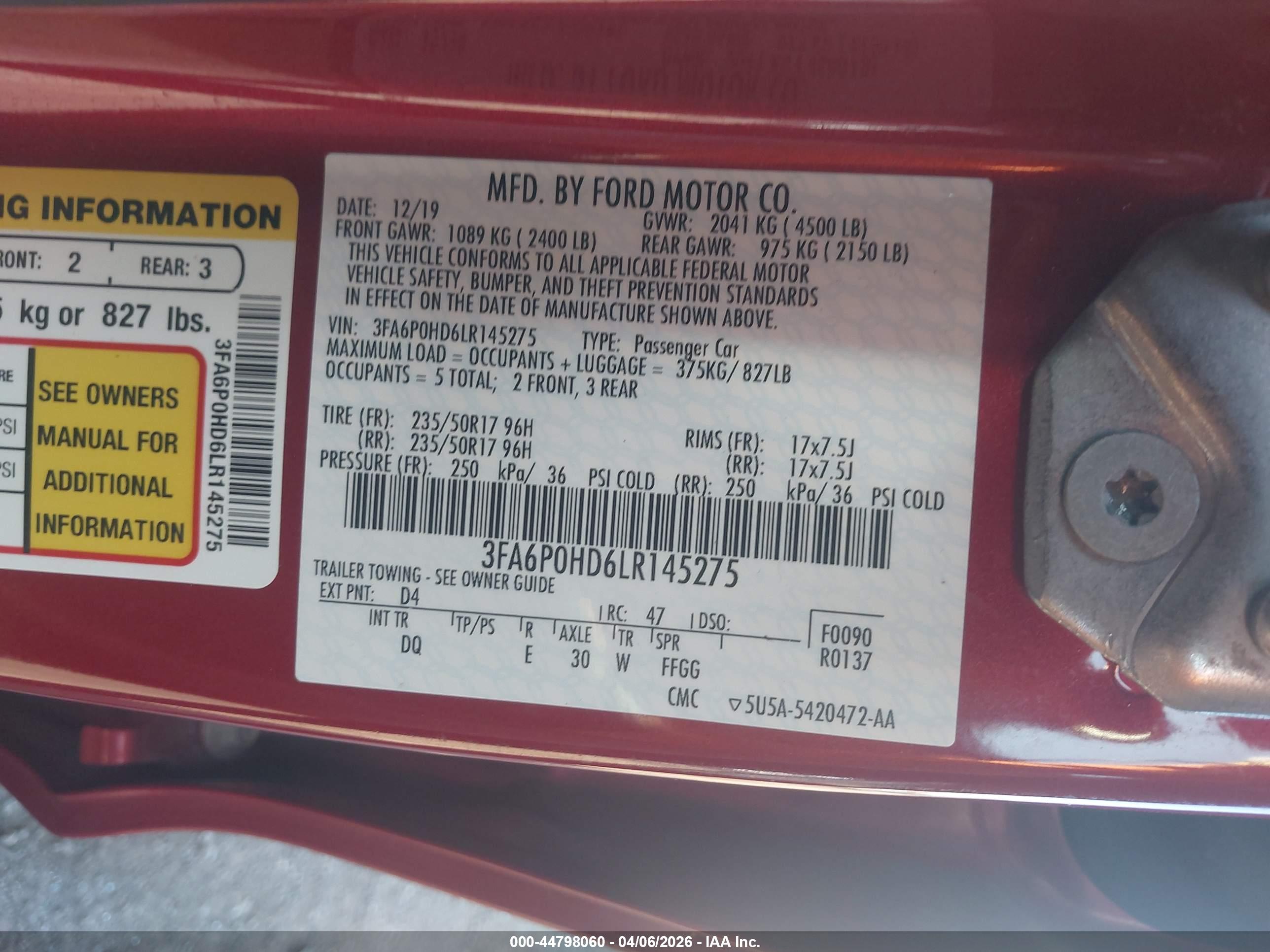 FORD FUSION image 9