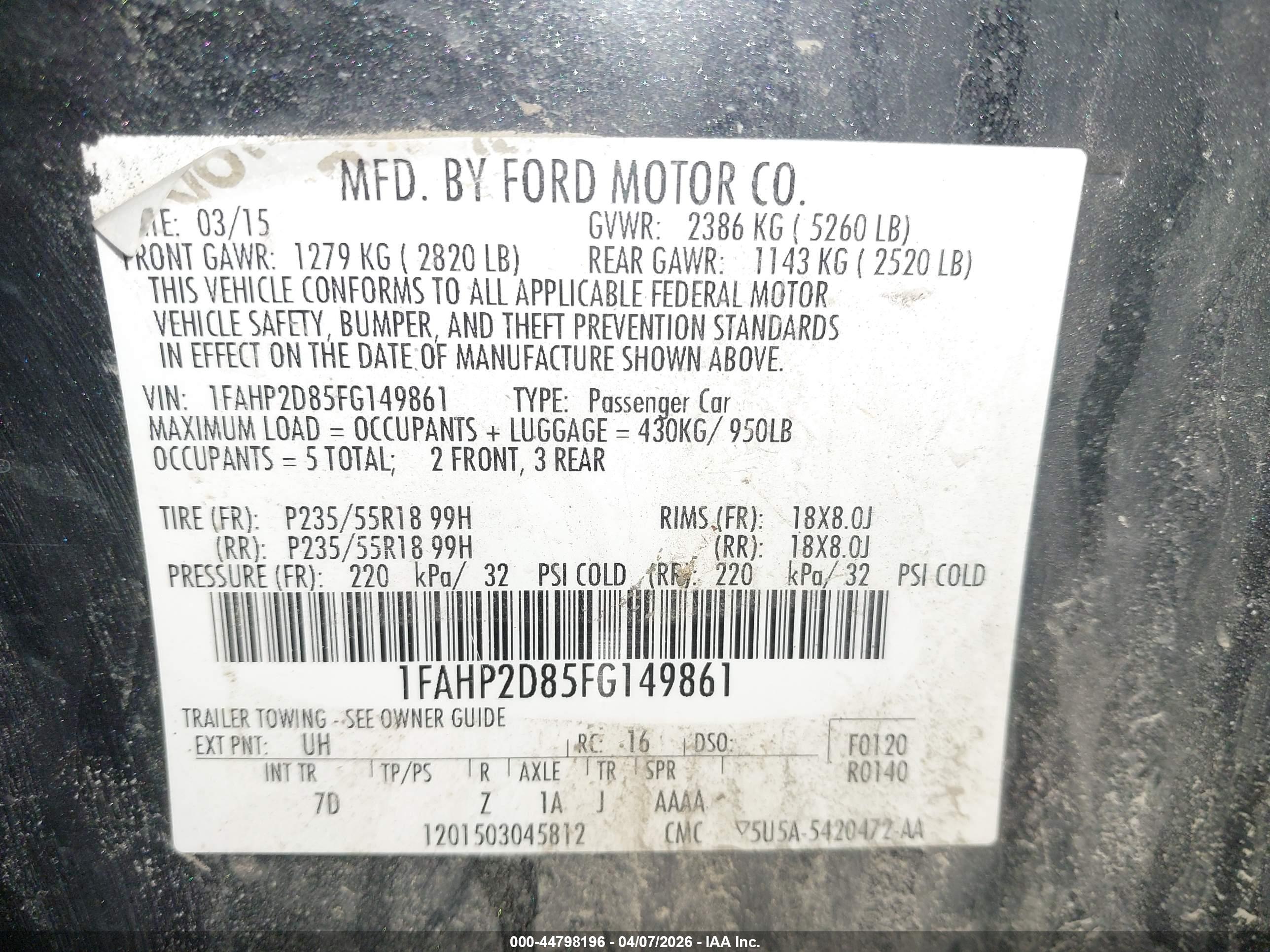 FORD TAURUS image 9