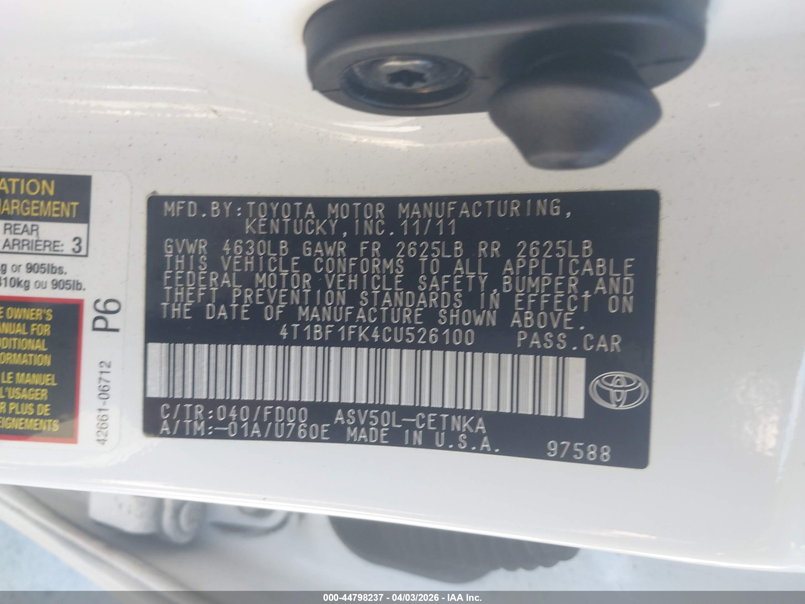 TOYOTA CAMRY image 9