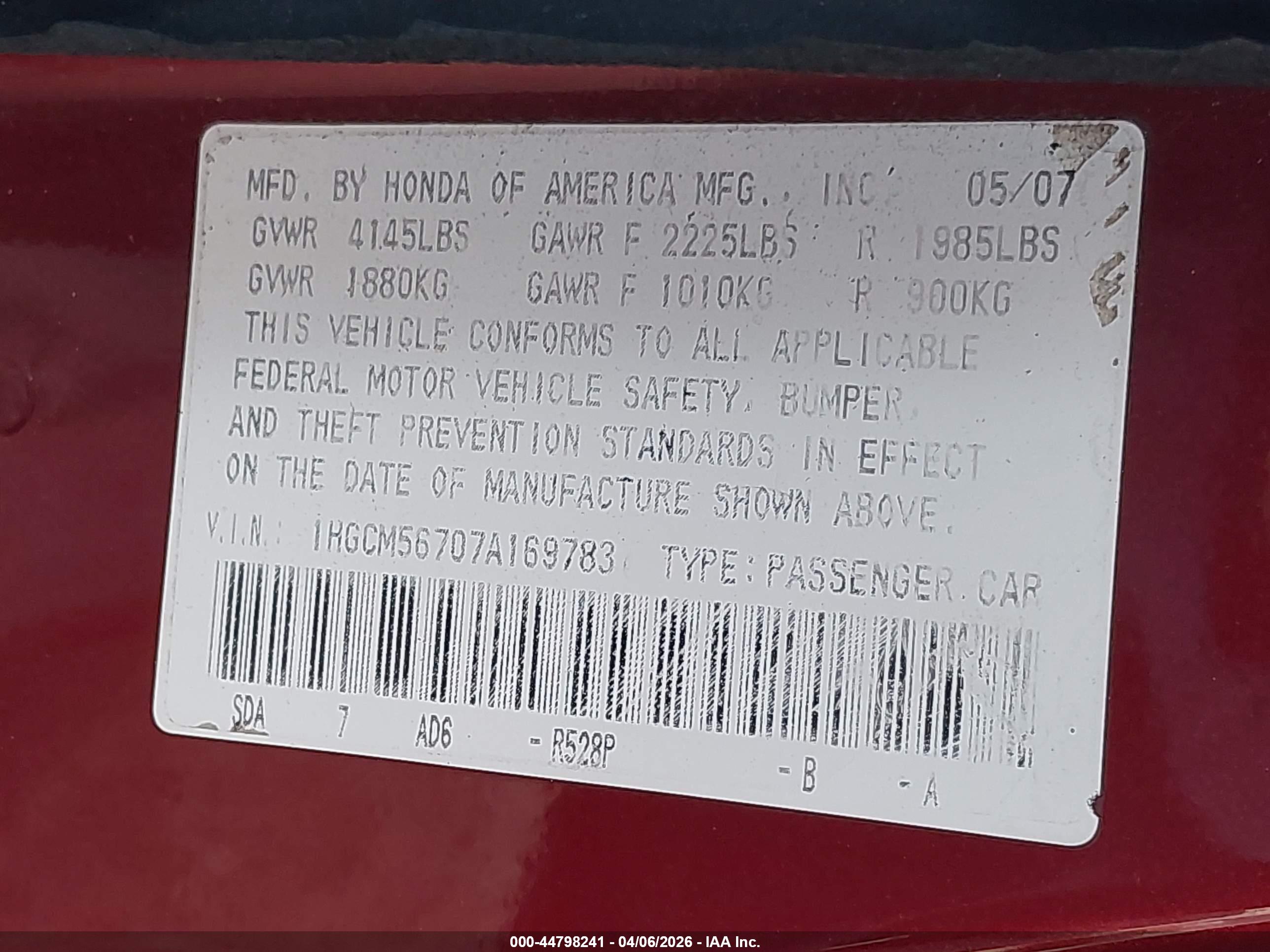HONDA ACCORD image 9
