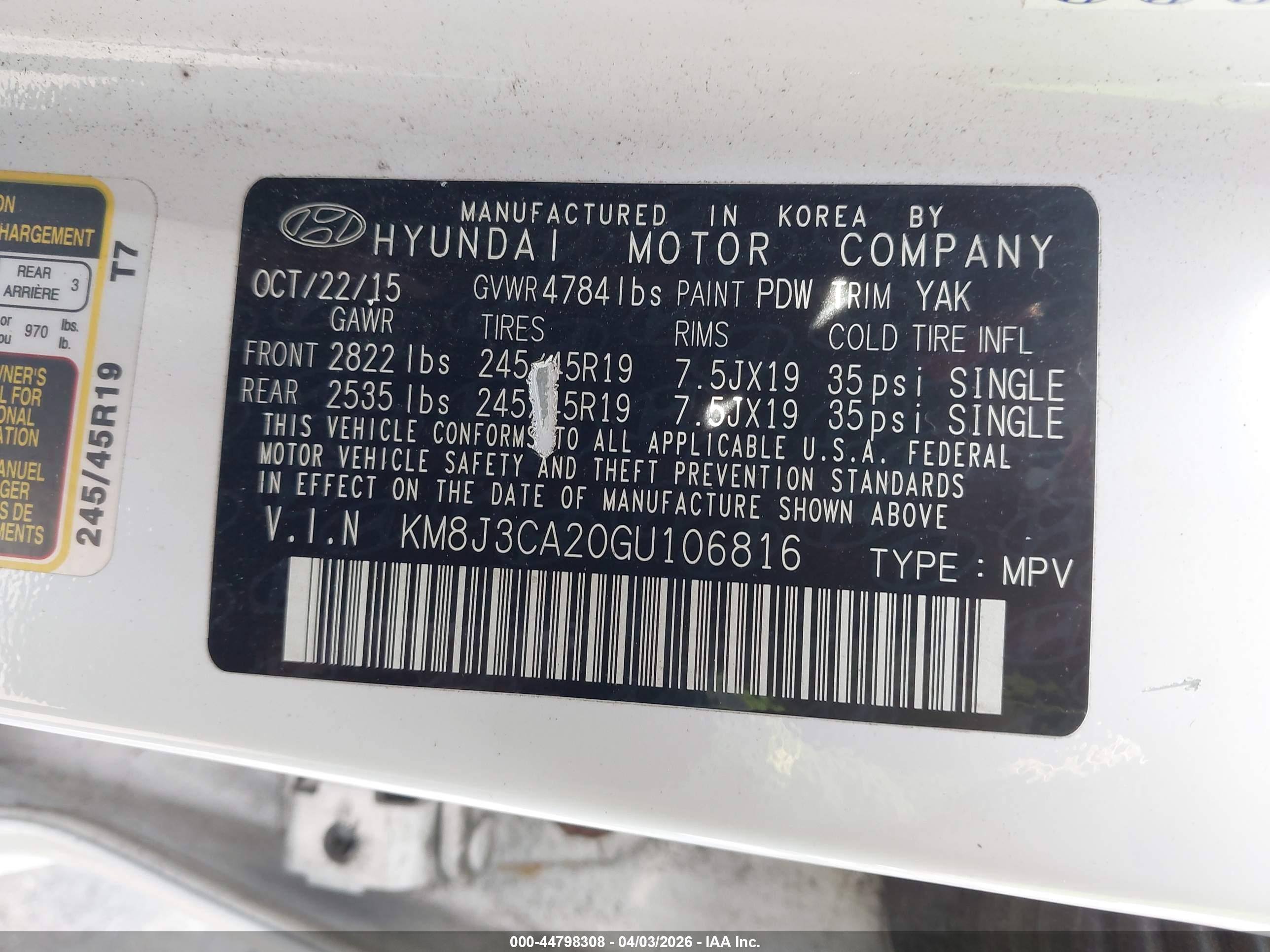 HYUNDAI TUCSON image 9