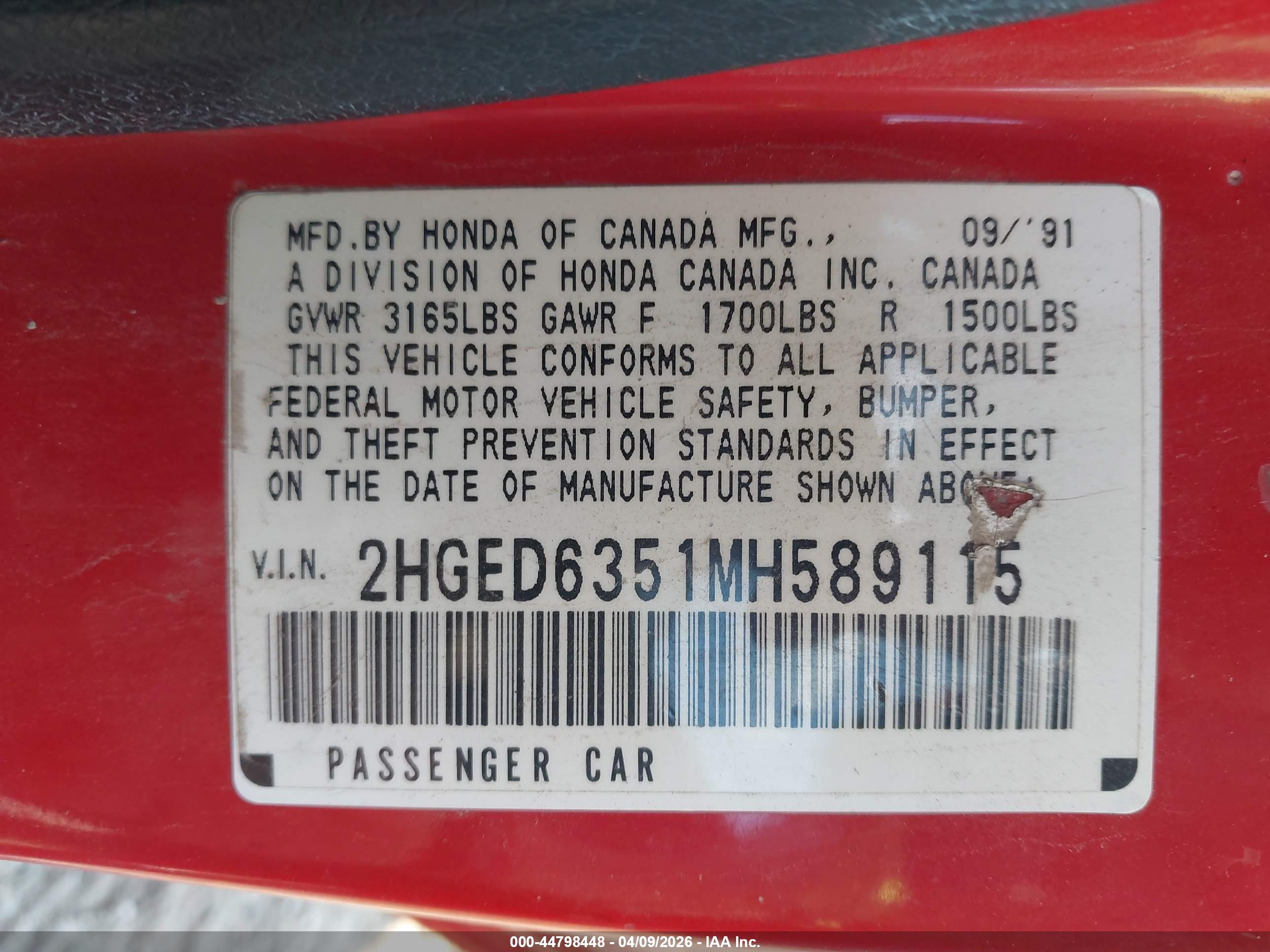 HONDA CIVIC image 9
