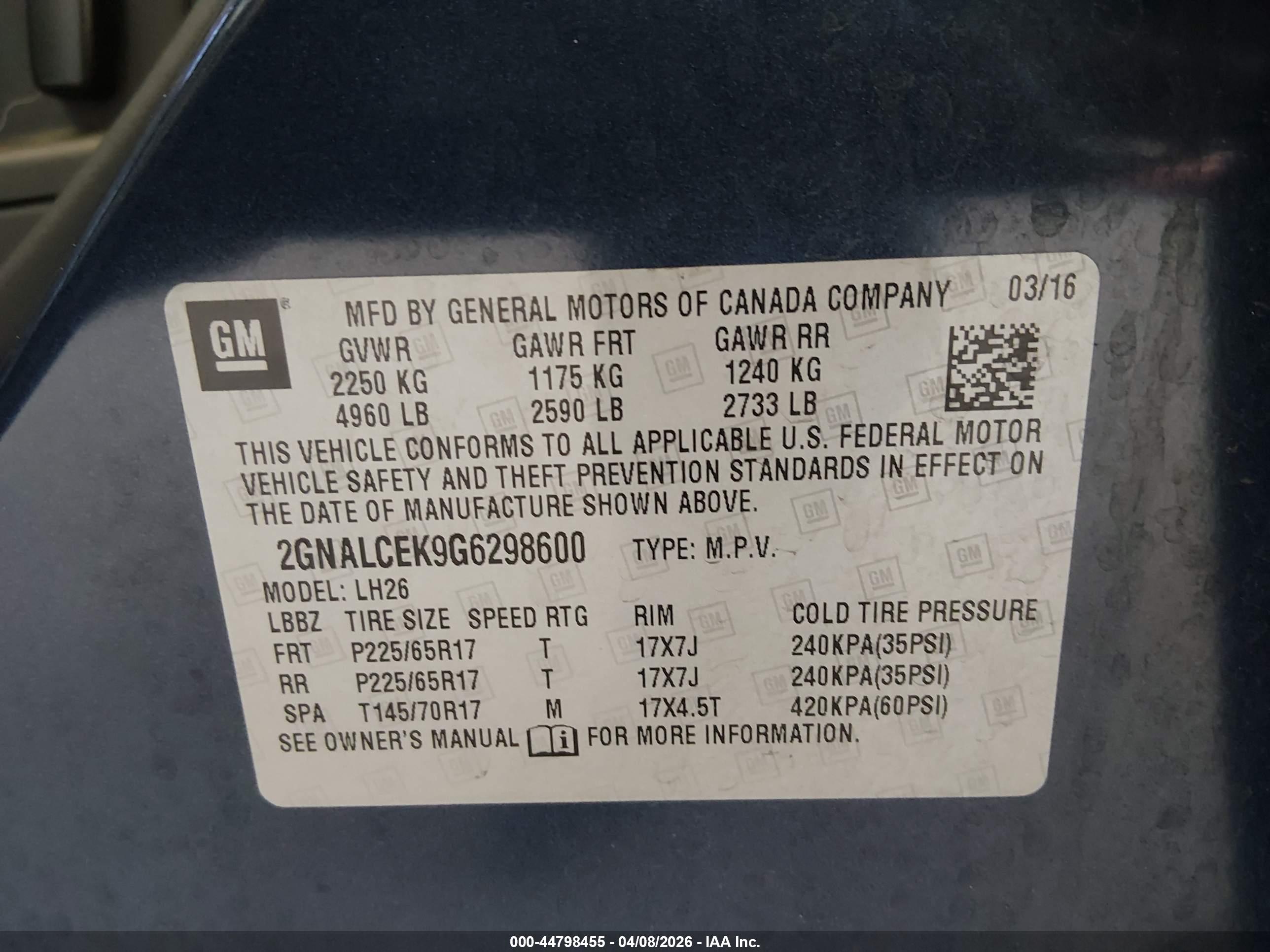 CHEVROLET EQUINOX image 9