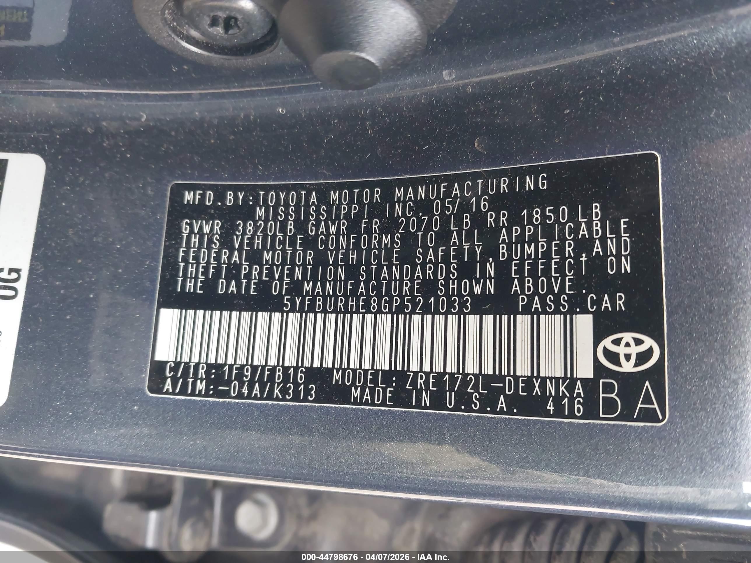 TOYOTA COROLLA image 9