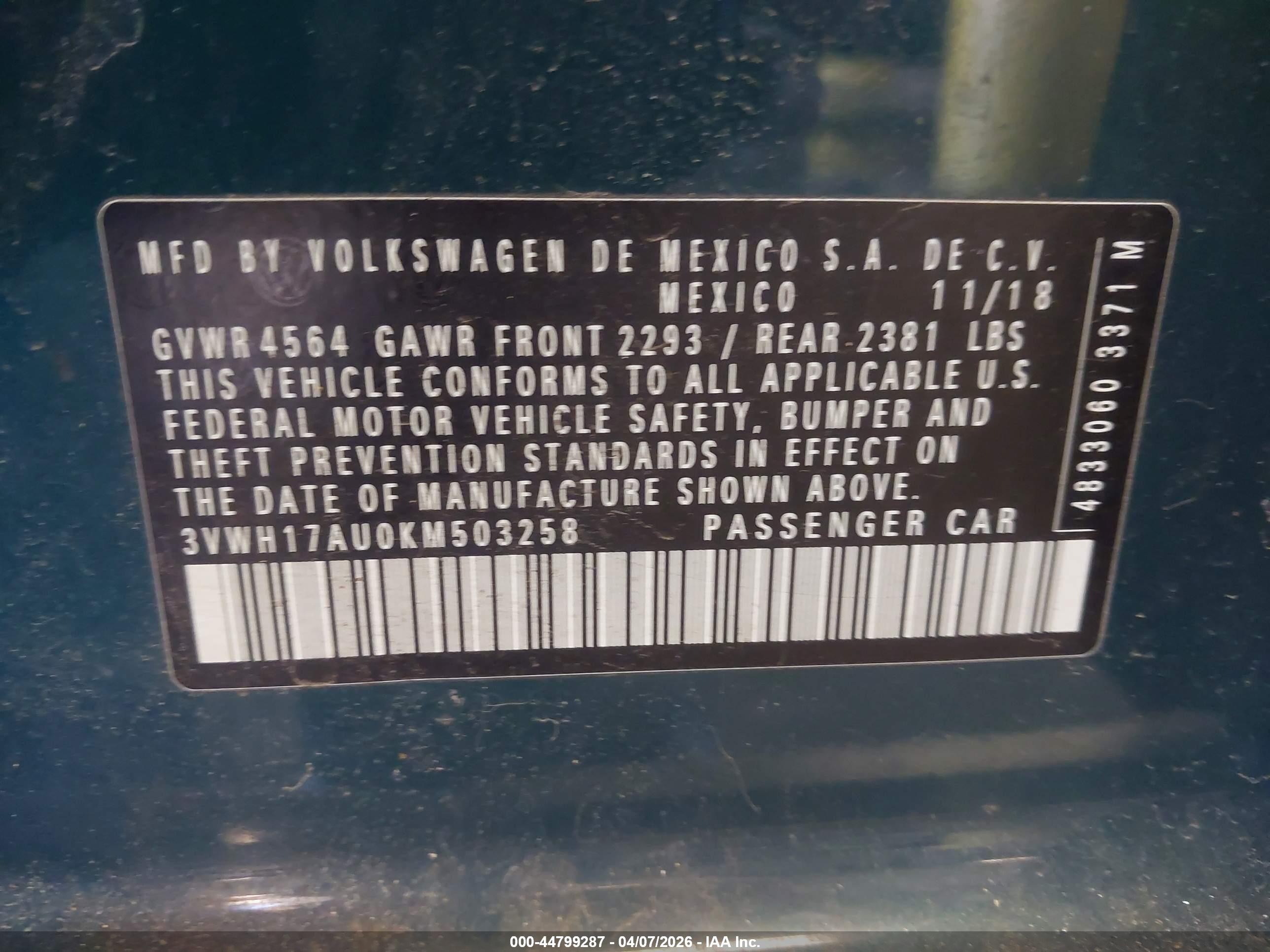 VOLKSWAGEN GOLF image 9