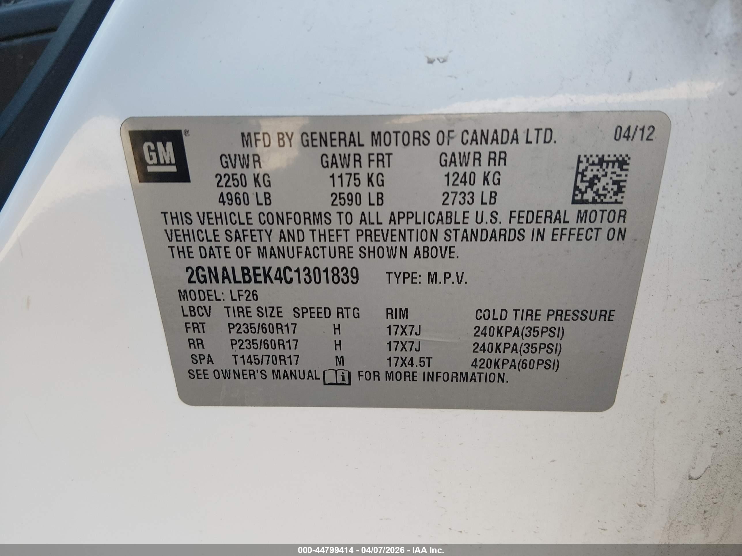 CHEVROLET EQUINOX image 9