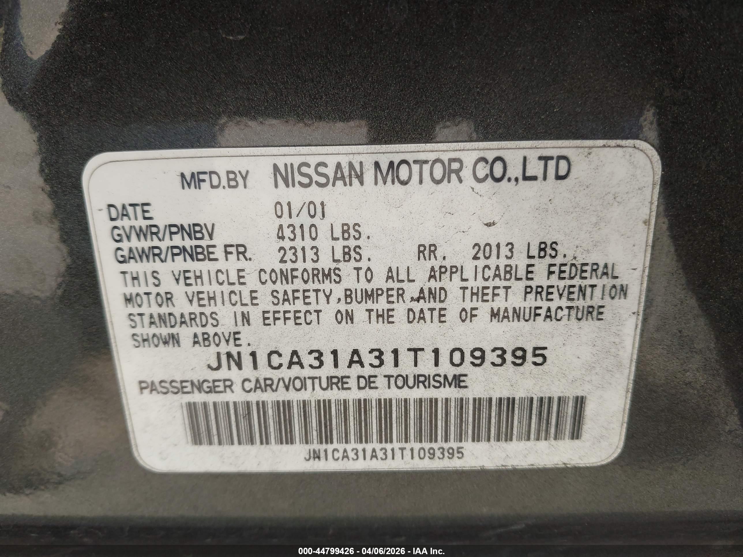 NISSAN MAXIMA image 9