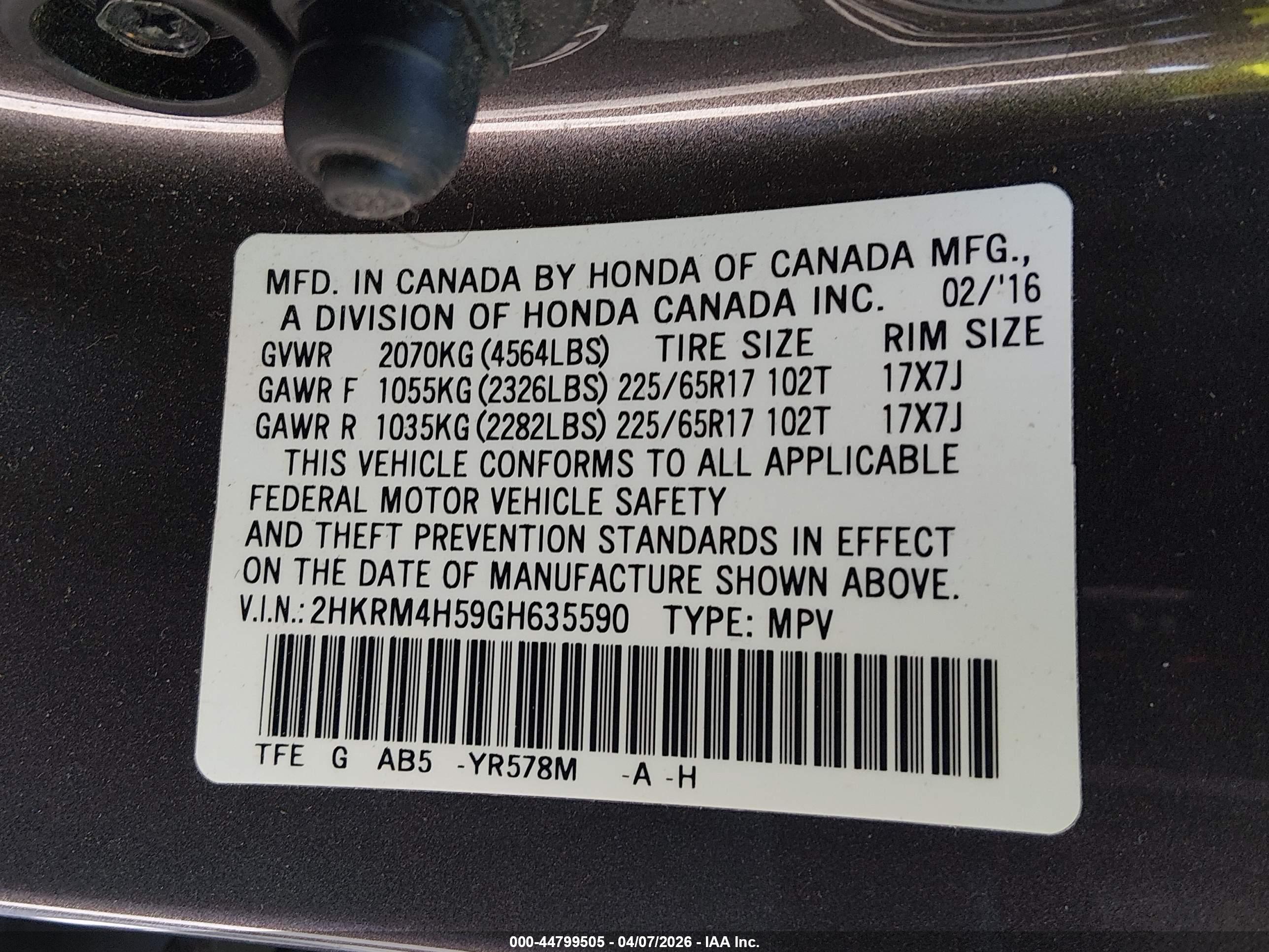 HONDA CR-V image 9