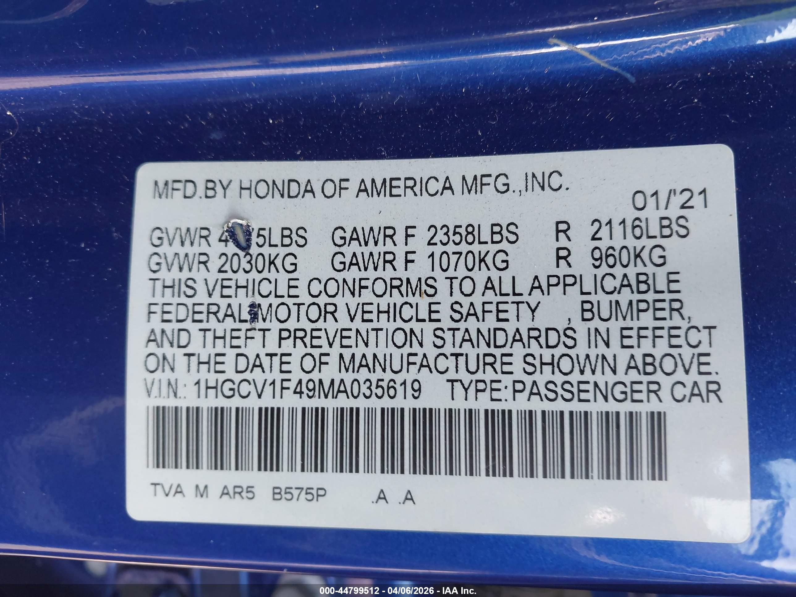 HONDA ACCORD image 9