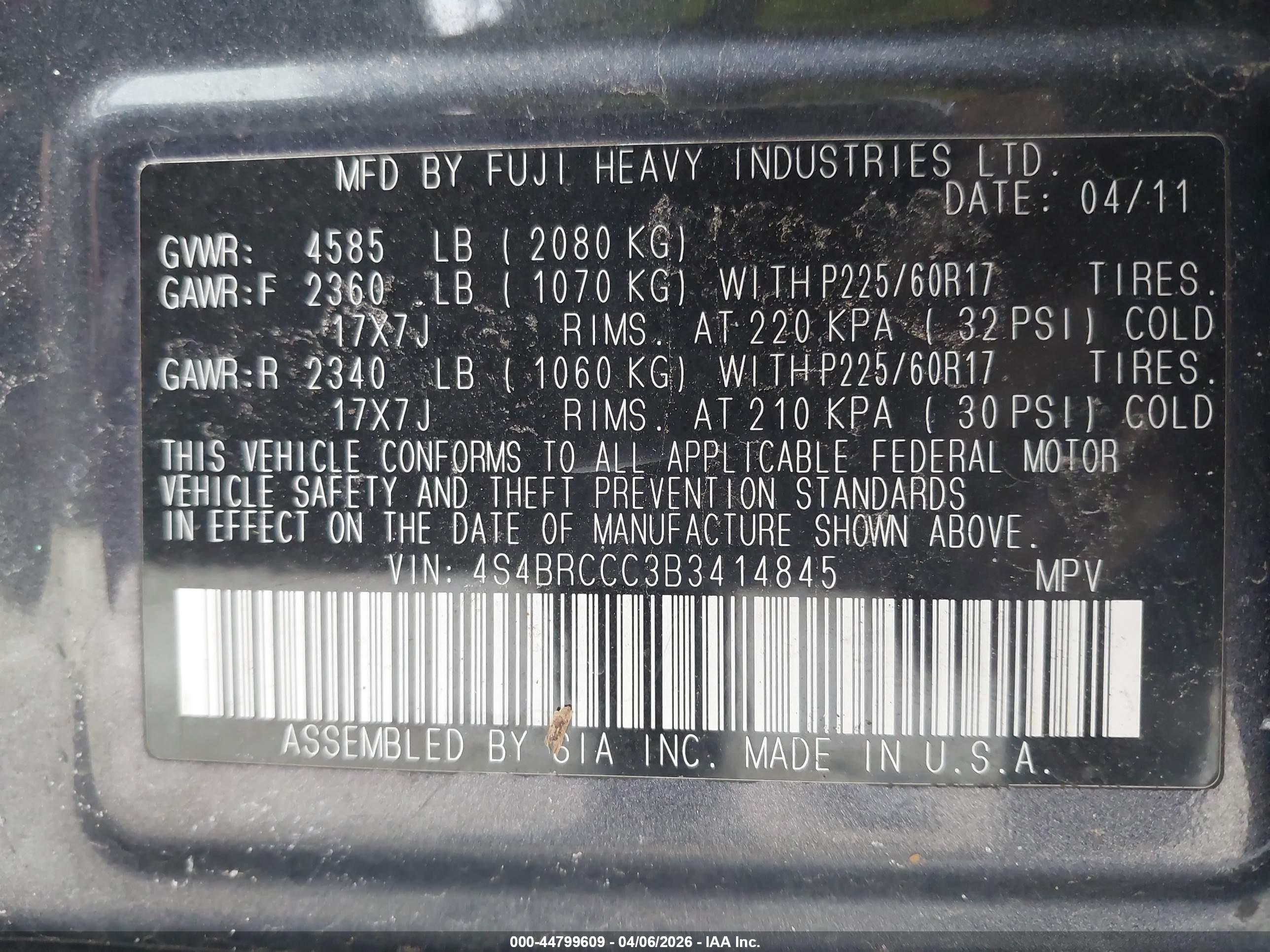 SUBARU OUTBACK image 9