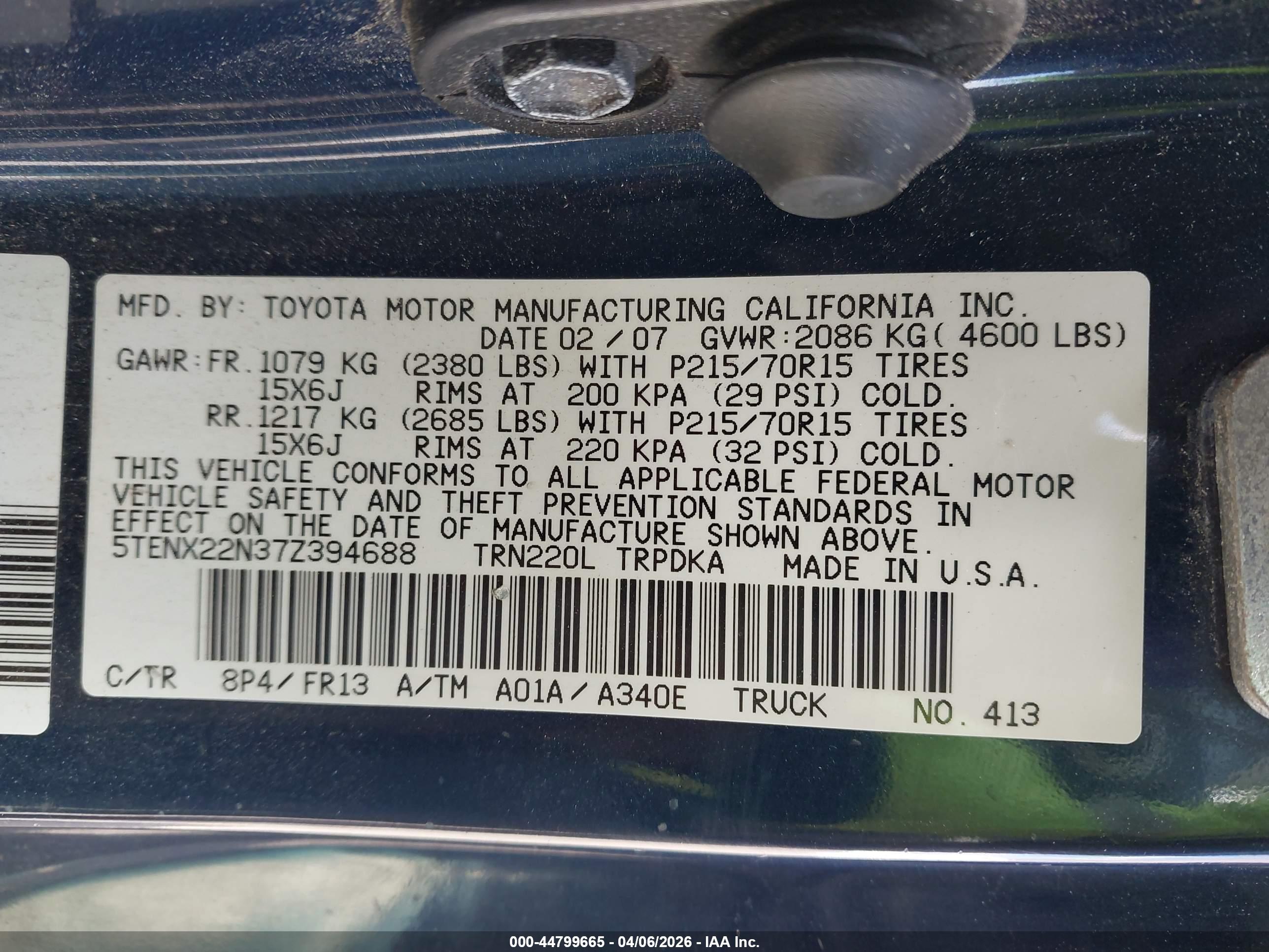 TOYOTA TACOMA image 9