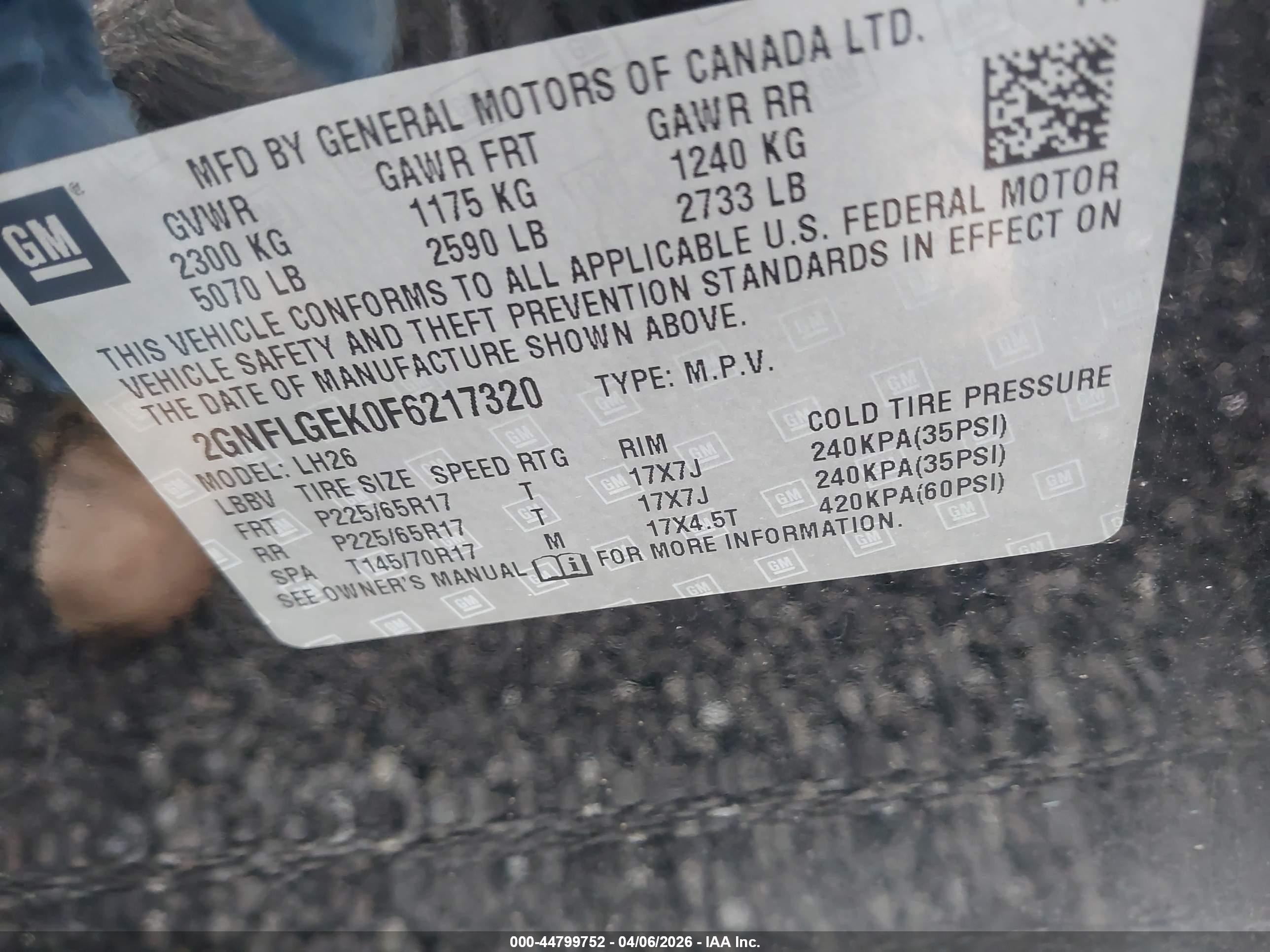 CHEVROLET EQUINOX image 9