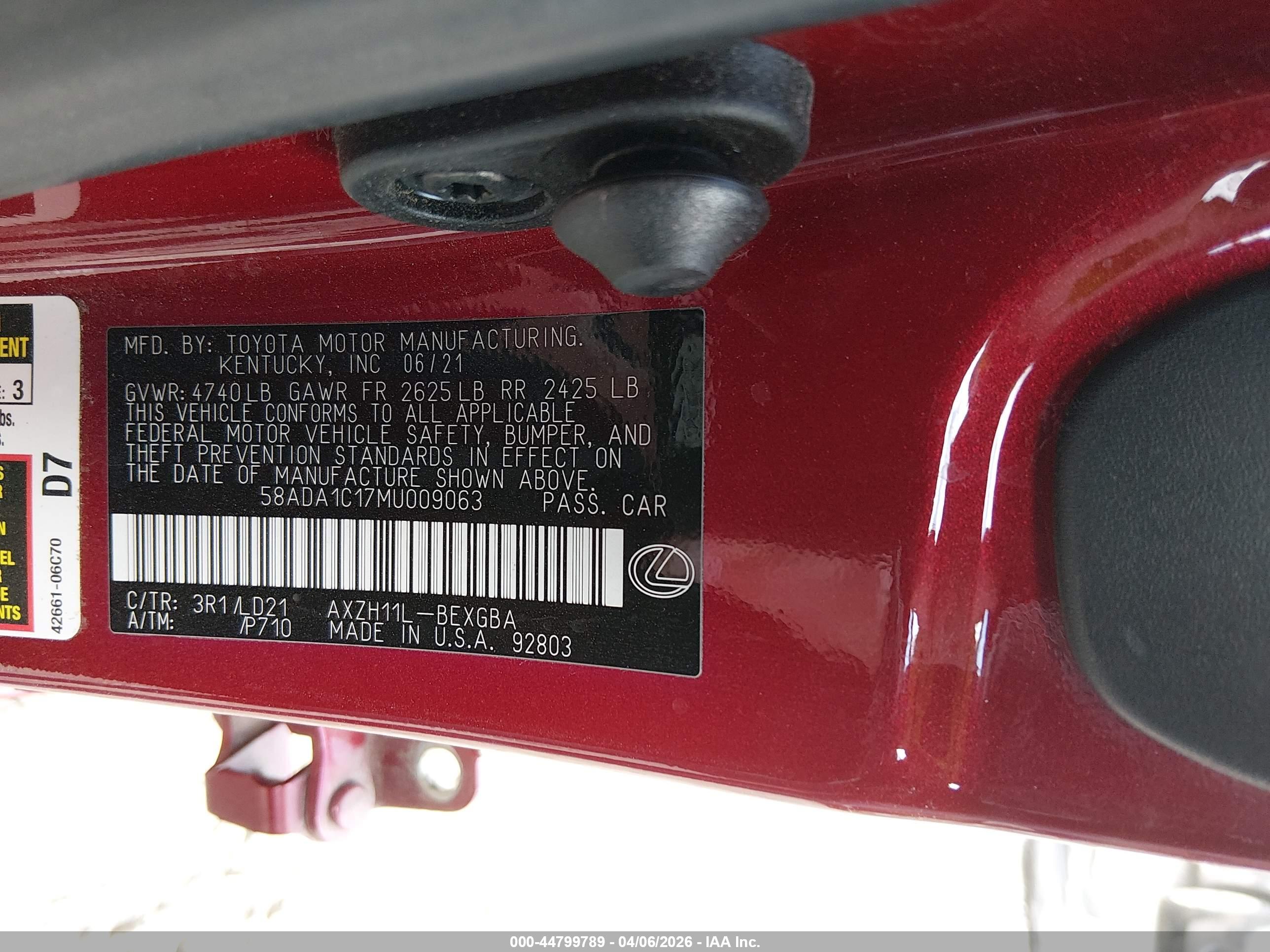 LEXUS ES image 9