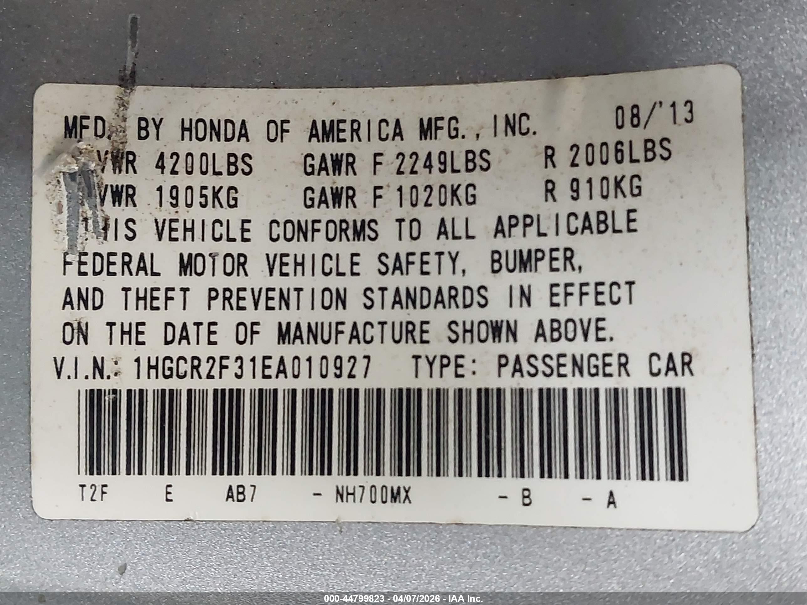 HONDA ACCORD image 9