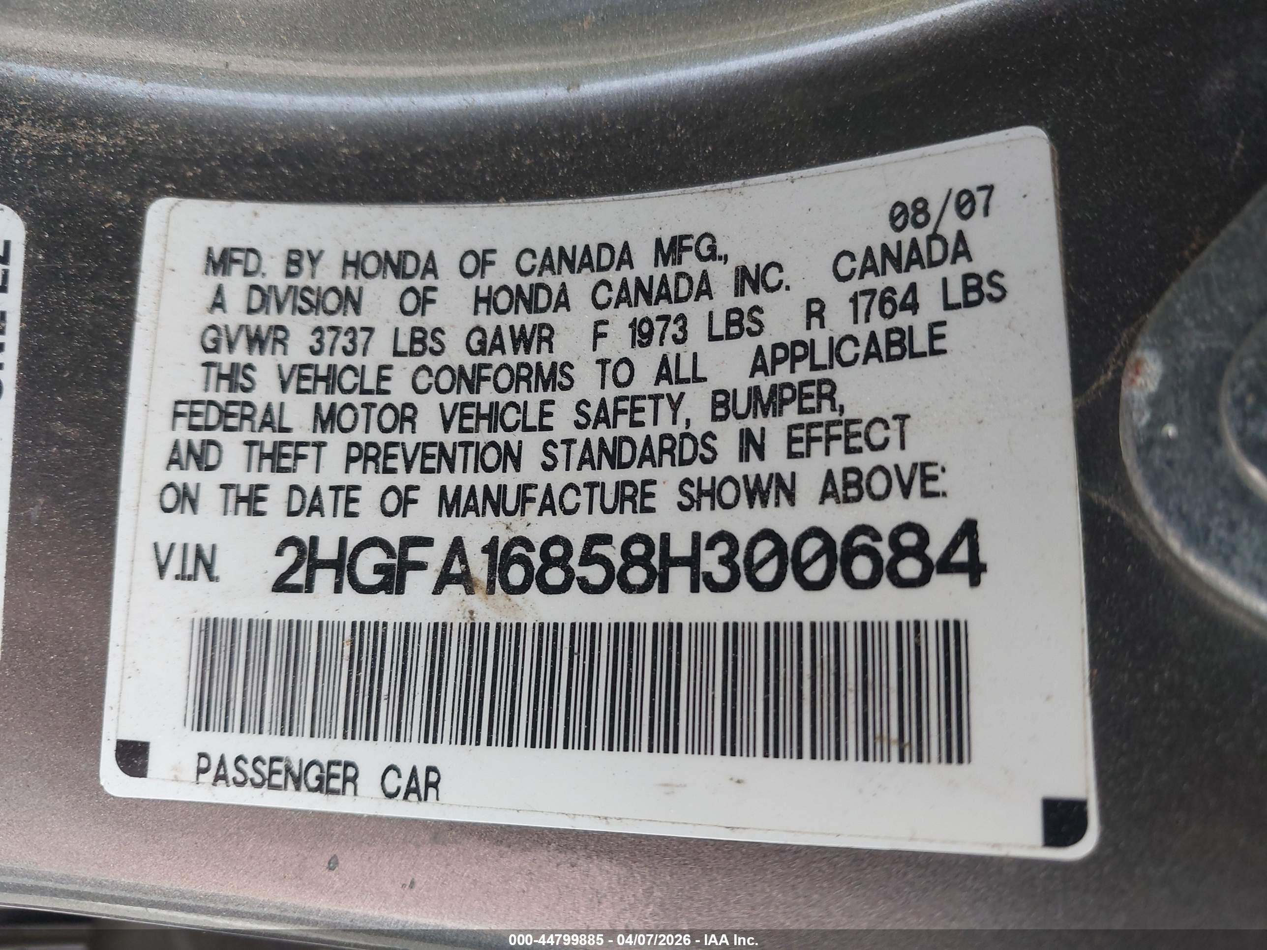 HONDA CIVIC image 9