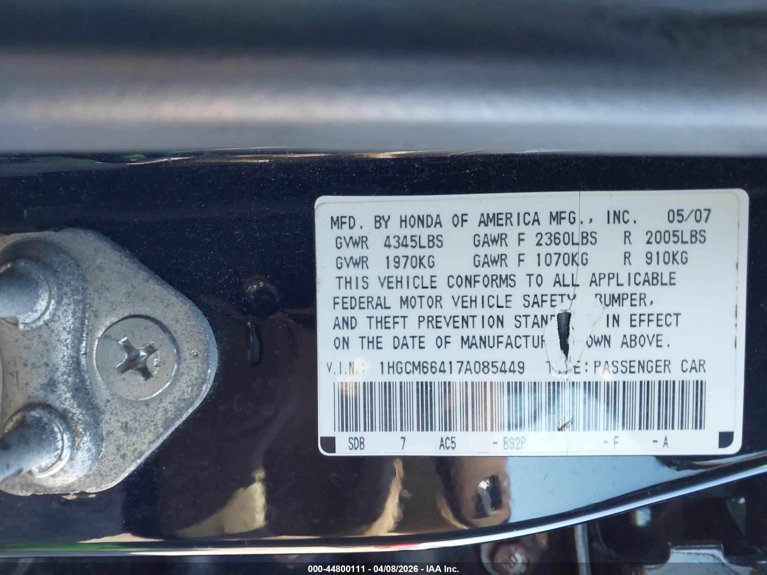 HONDA ACCORD image 9