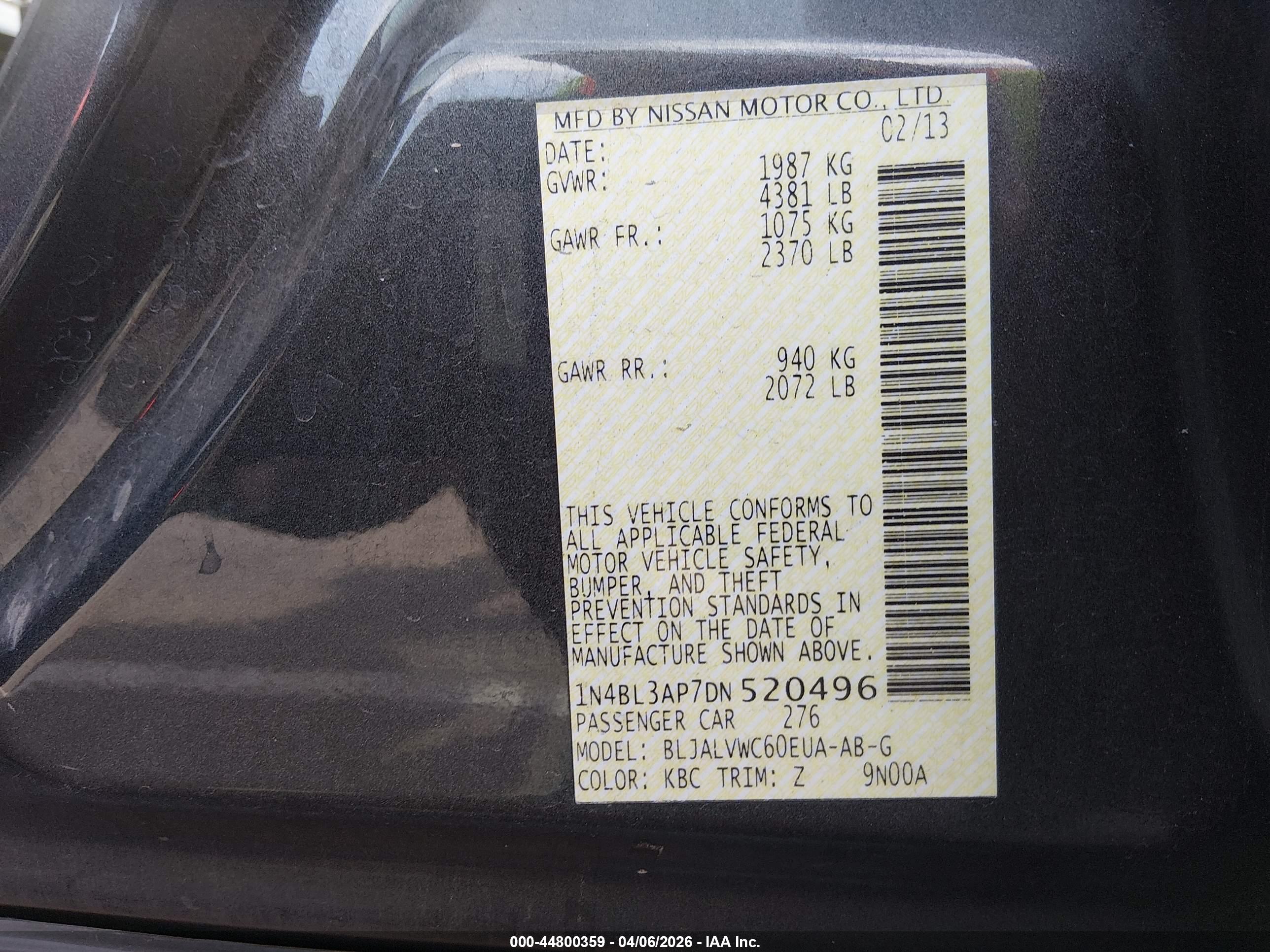 NISSAN ALTIMA image 9