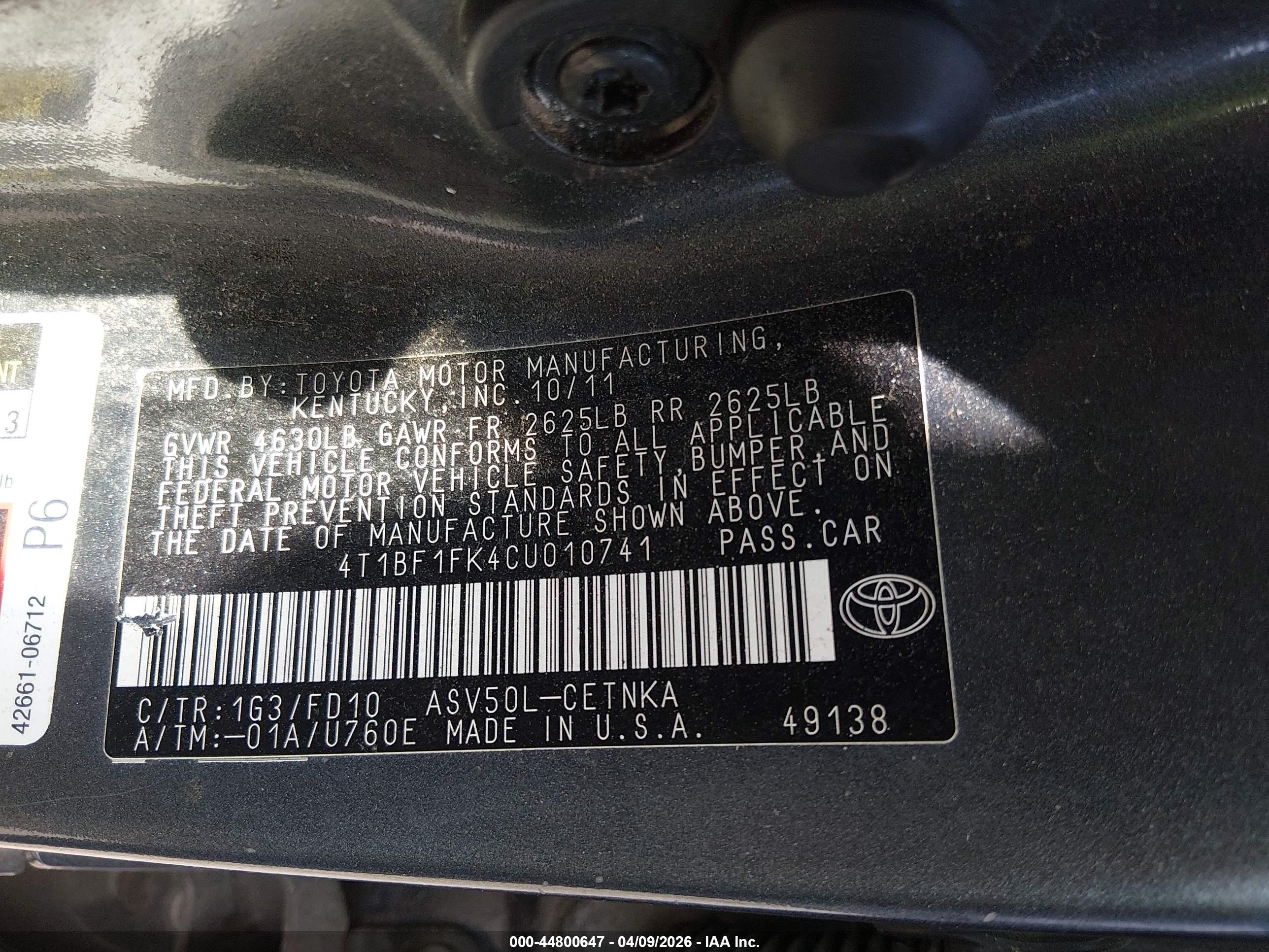 TOYOTA CAMRY image 9