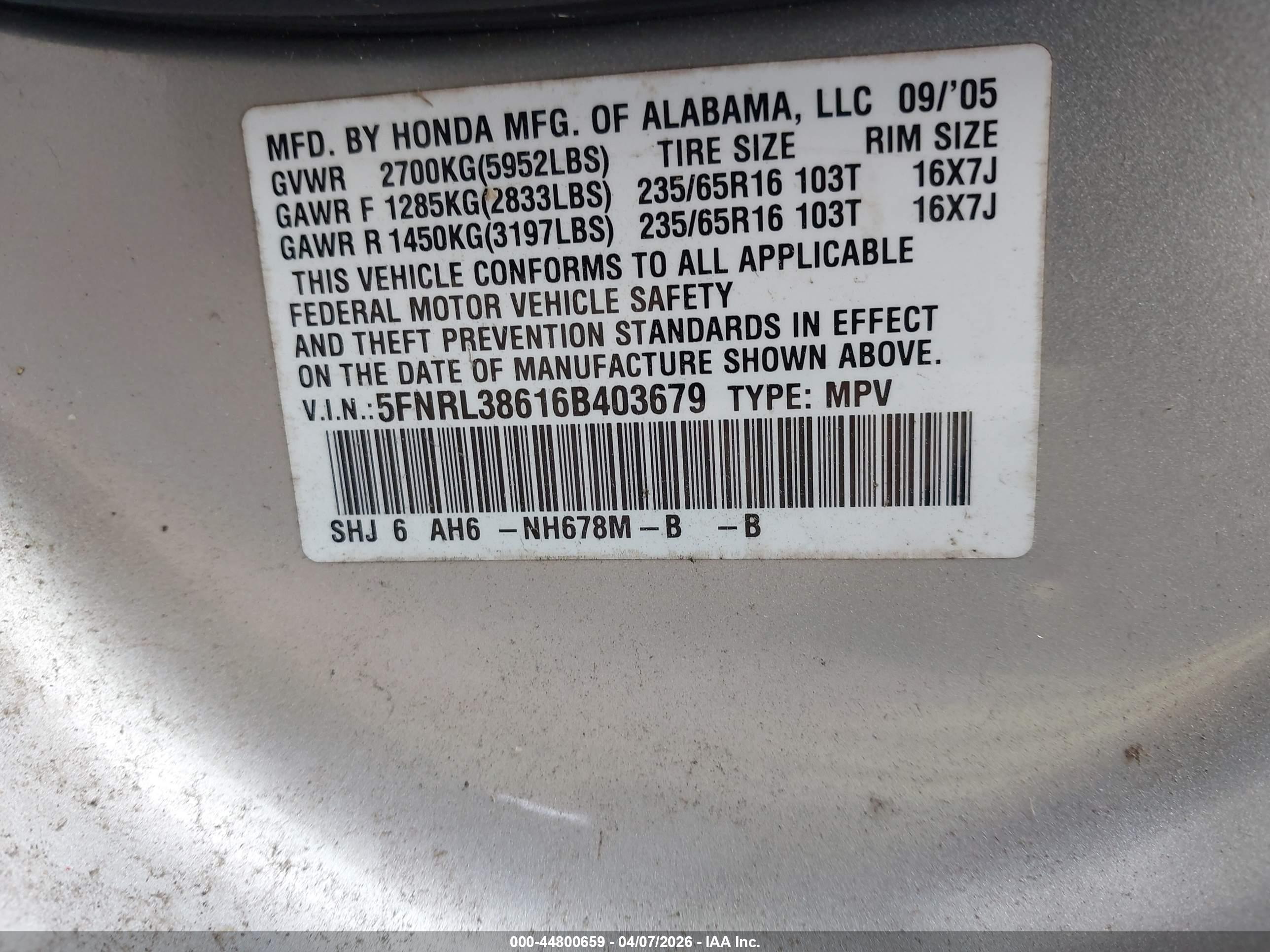 HONDA ODYSSEY image 9