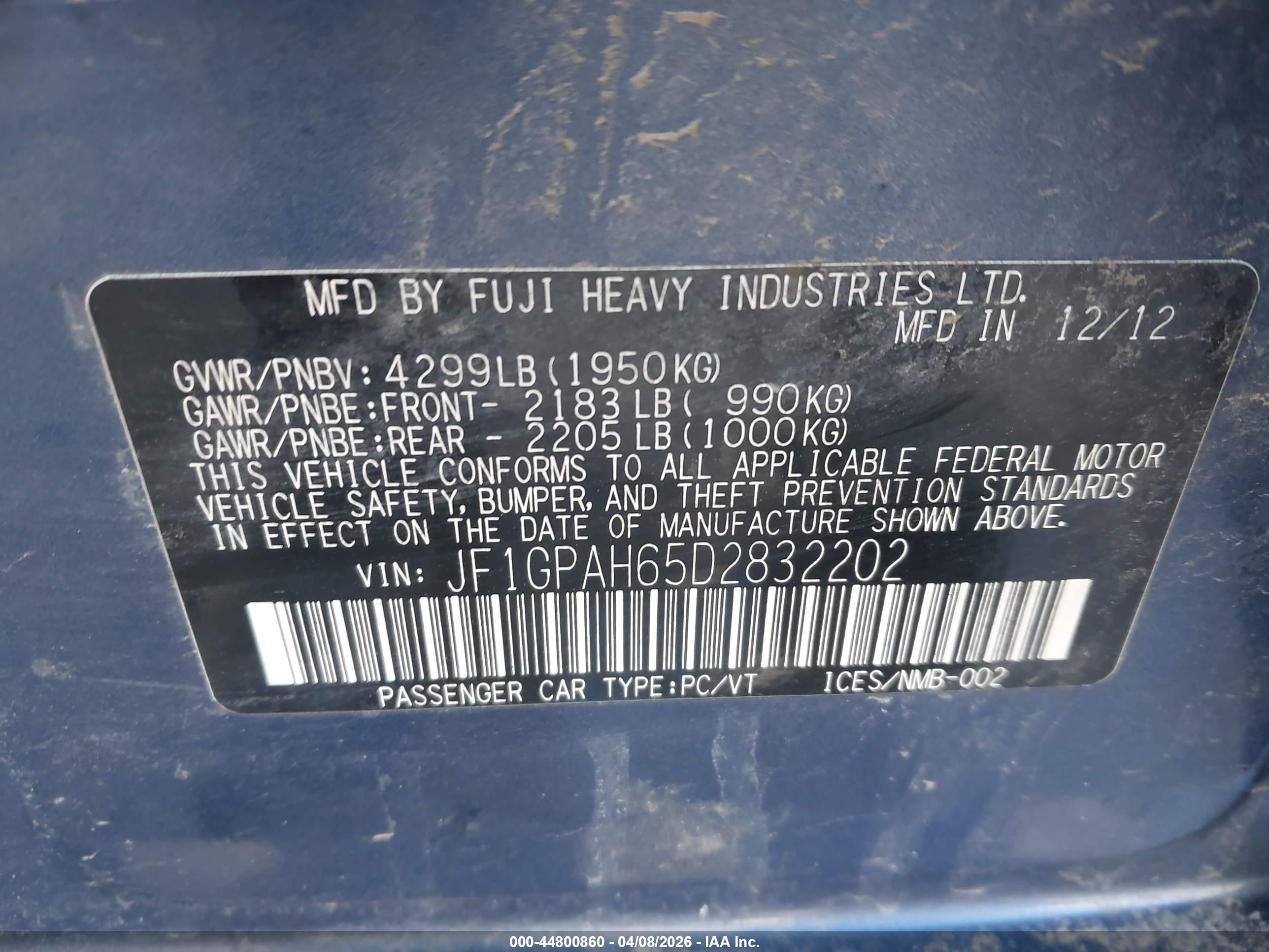 SUBARU IMPREZA image 9