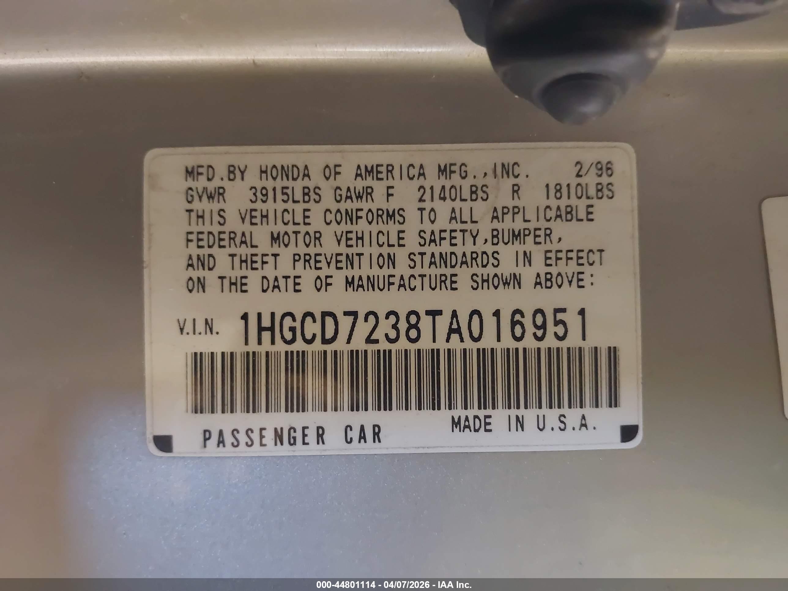 HONDA ACCORD image 9