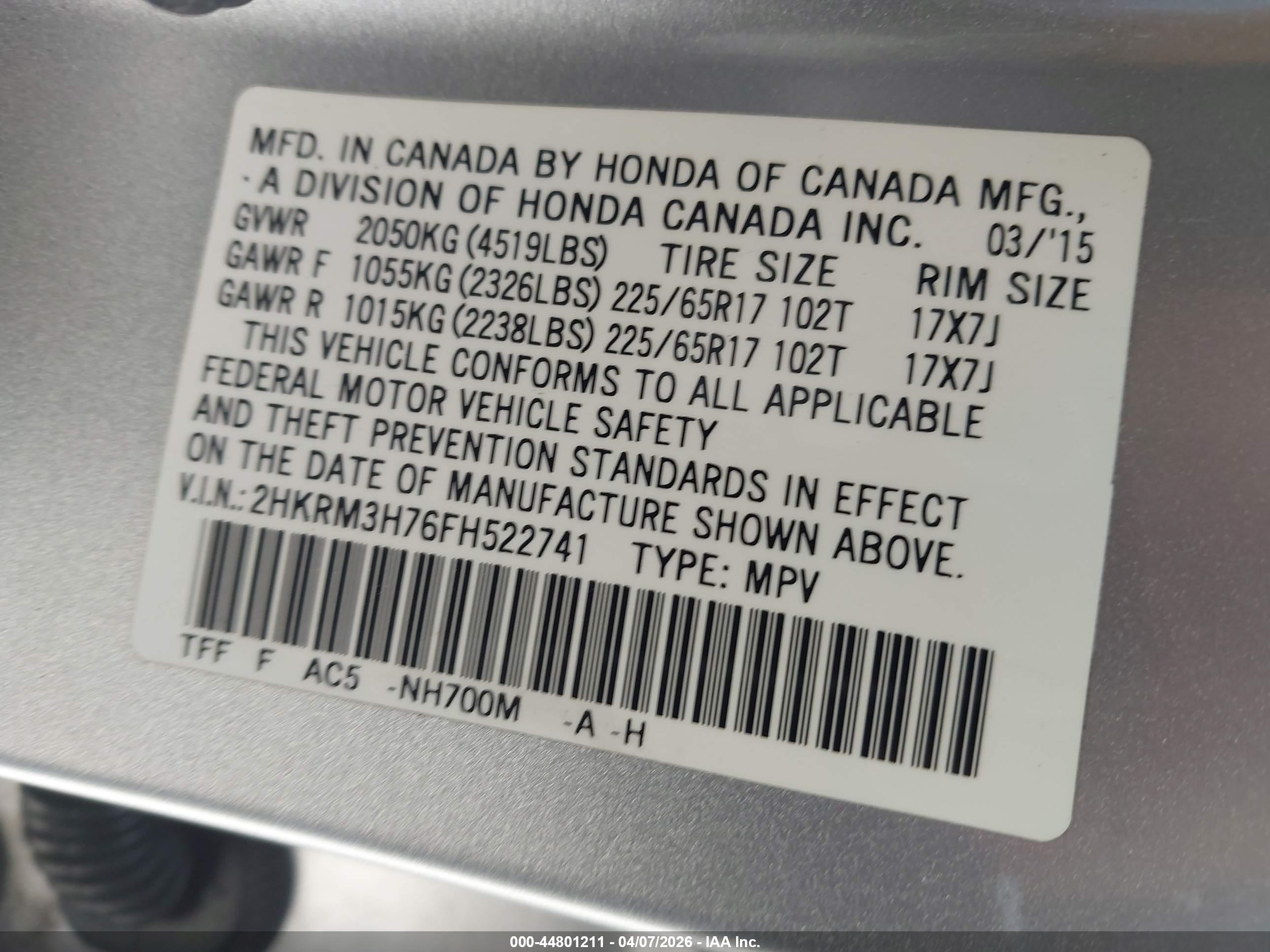HONDA CR-V image 9