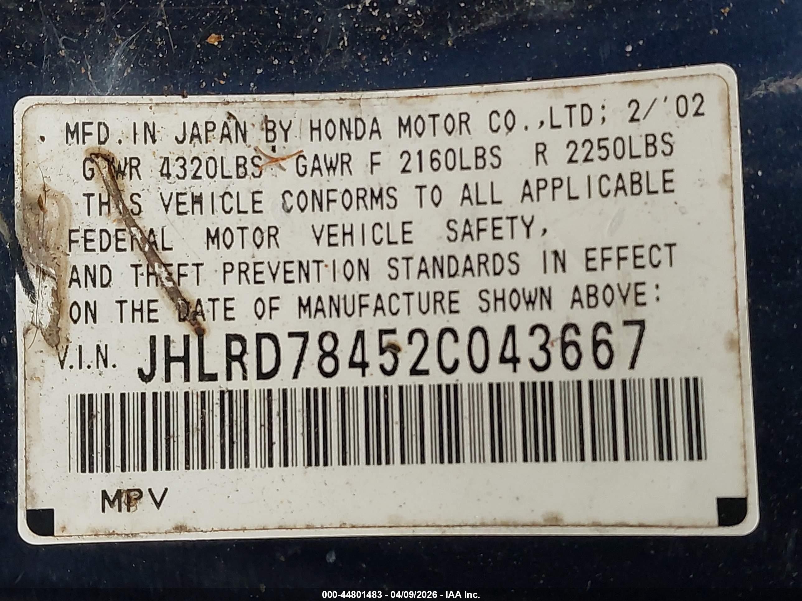 HONDA CR-V image 9