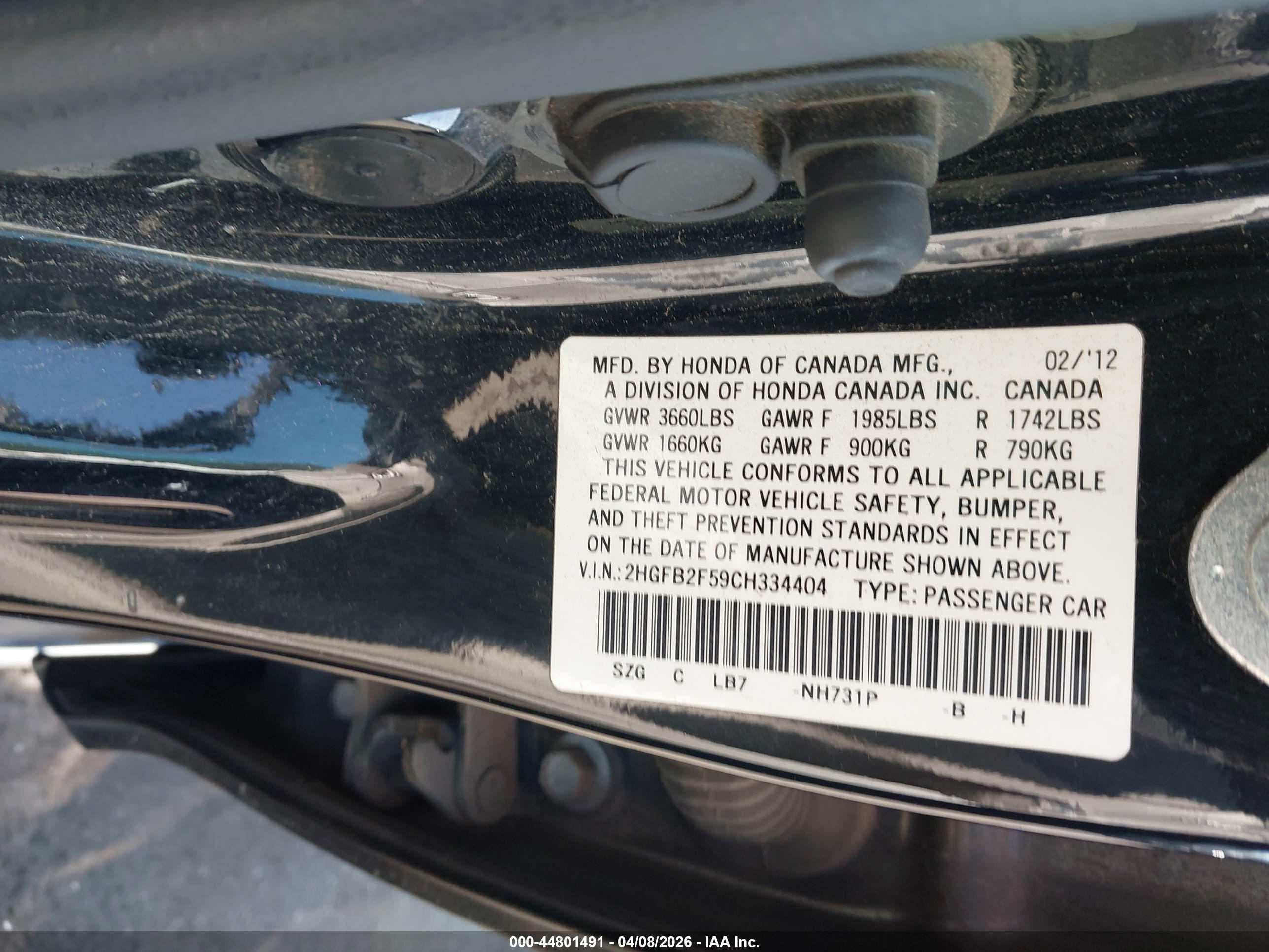 HONDA CIVIC image 9