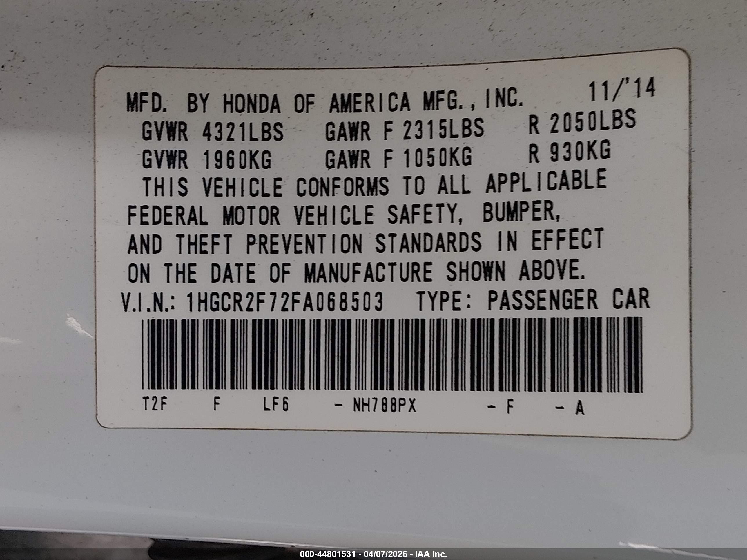 HONDA ACCORD image 9