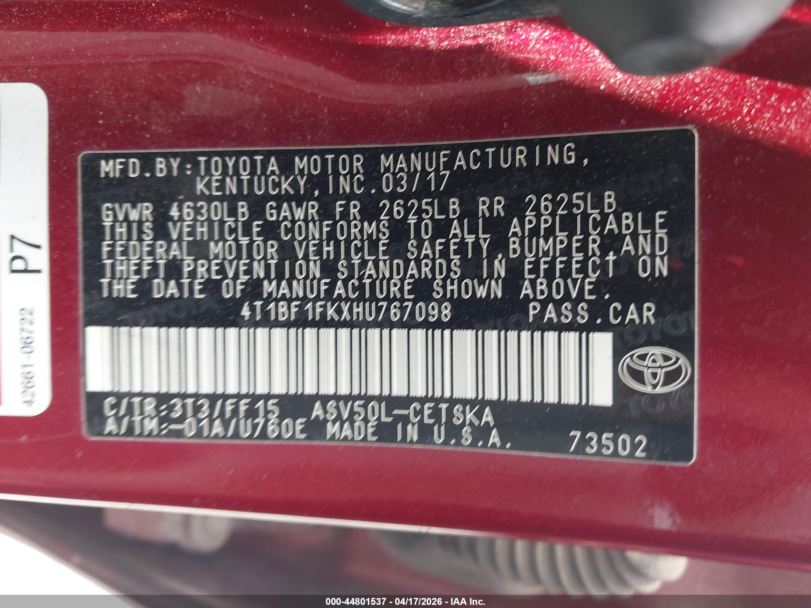 TOYOTA CAMRY image 9