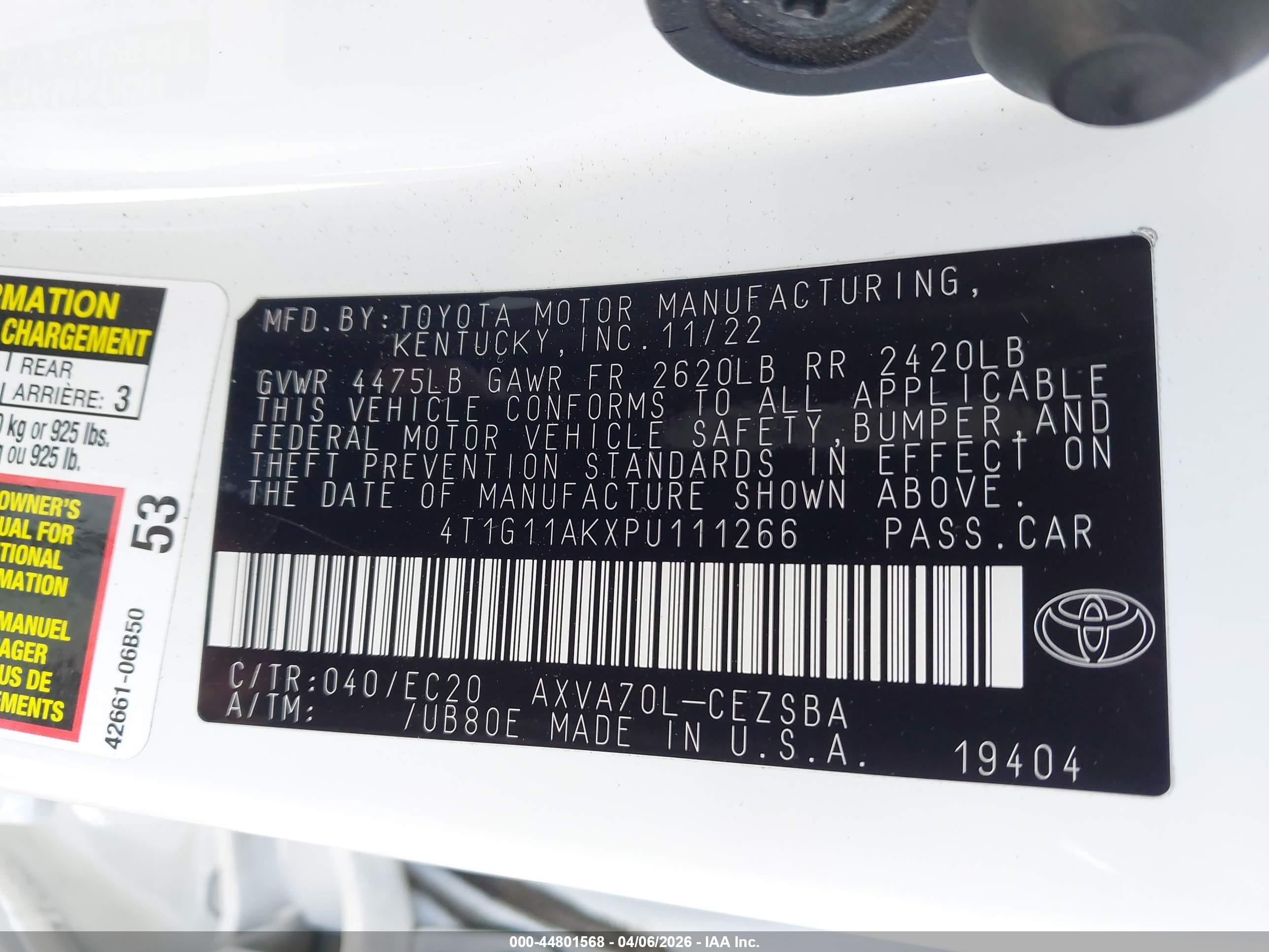 TOYOTA CAMRY image 9