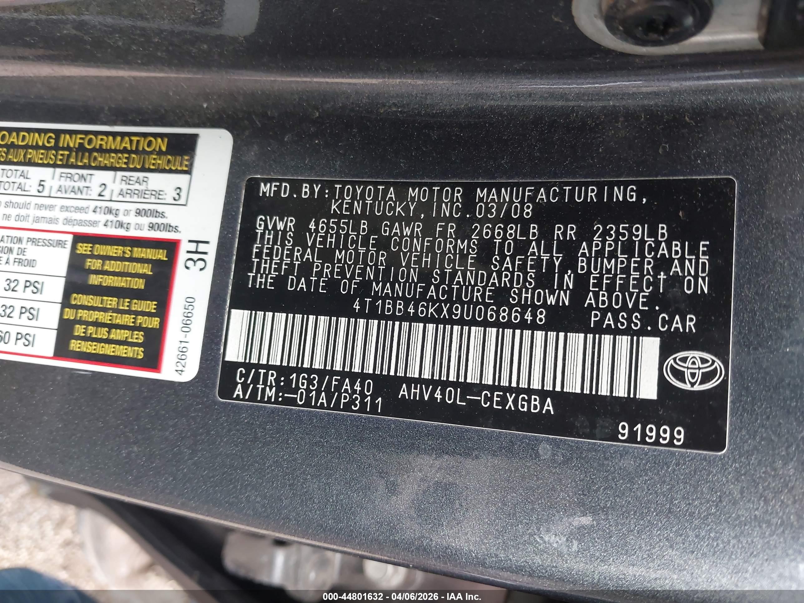 TOYOTA CAMRY image 9